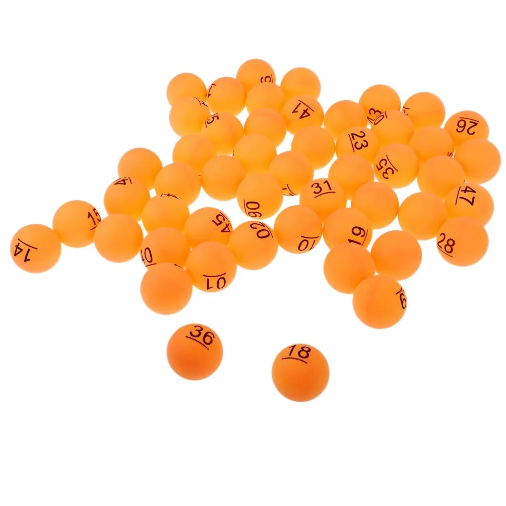 Ping Pong Balls 50 Unidades Lotería Bingo Juego