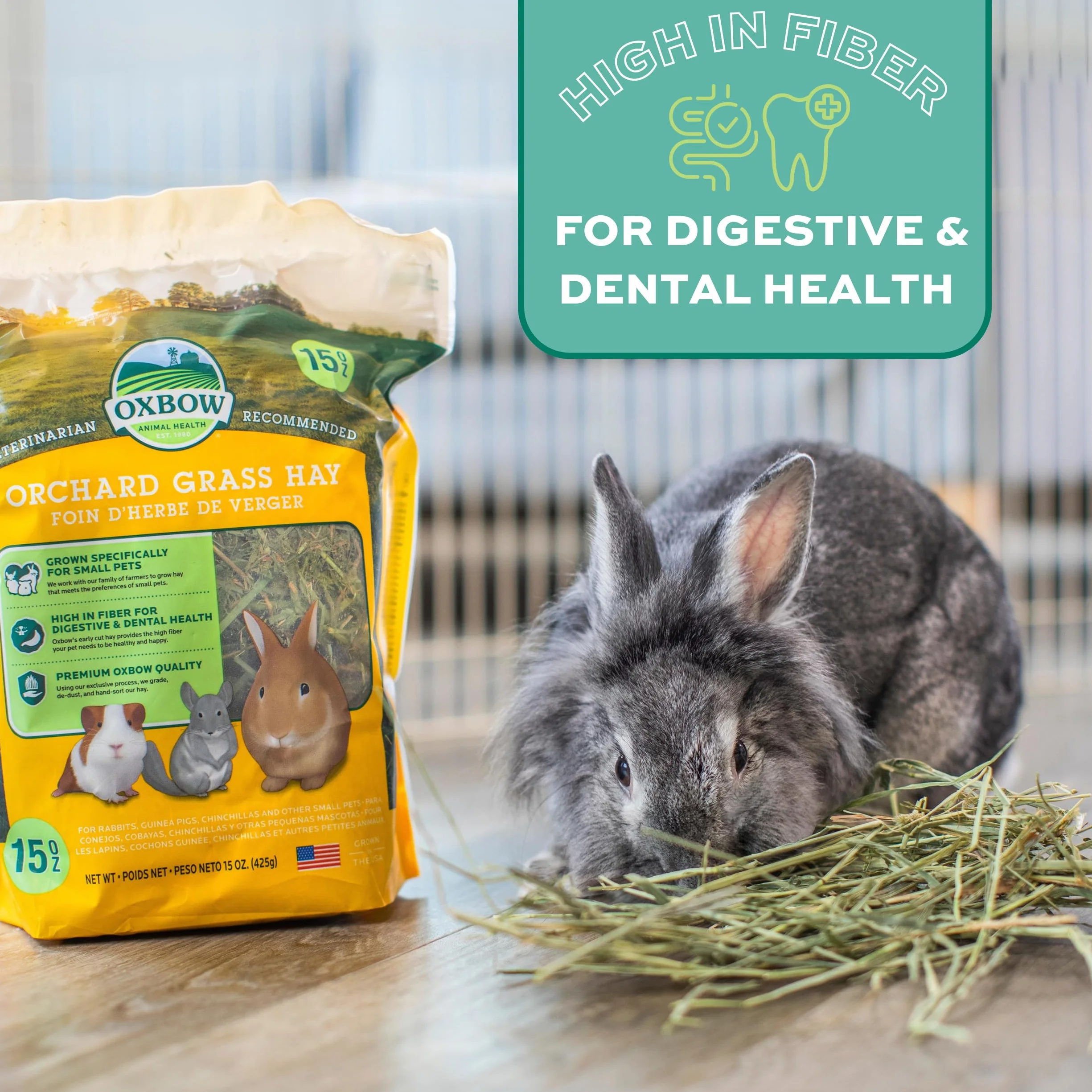 Orchard Grass Heno para Mascotas pequeñas Oxbow, 1,13 kg