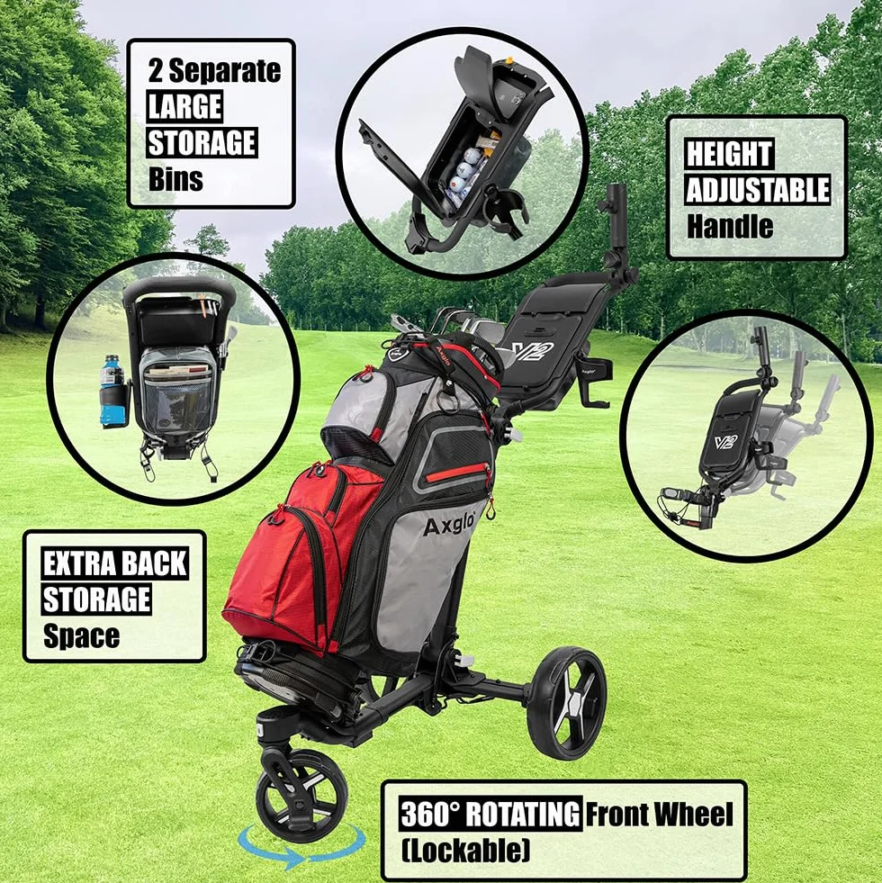 Trilite 360 Carro de 3 Ruedas para Adulto, Negro y Gris
