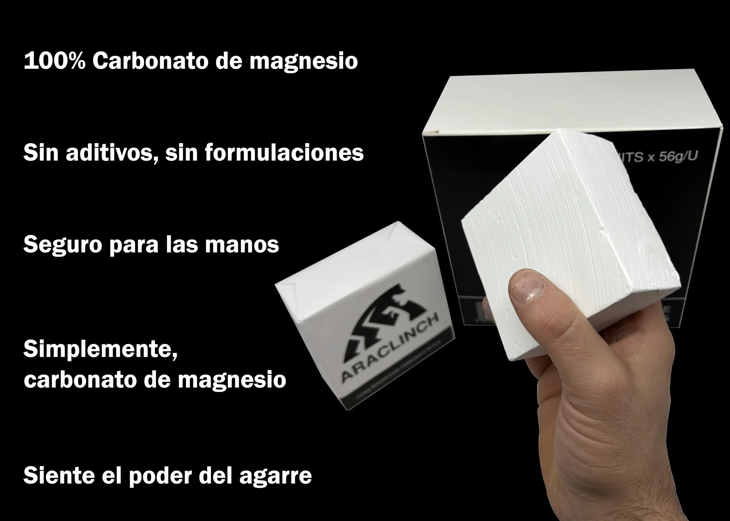 Bloques de magnesio para Escalada Crossfit Gimnasio 56gx8u