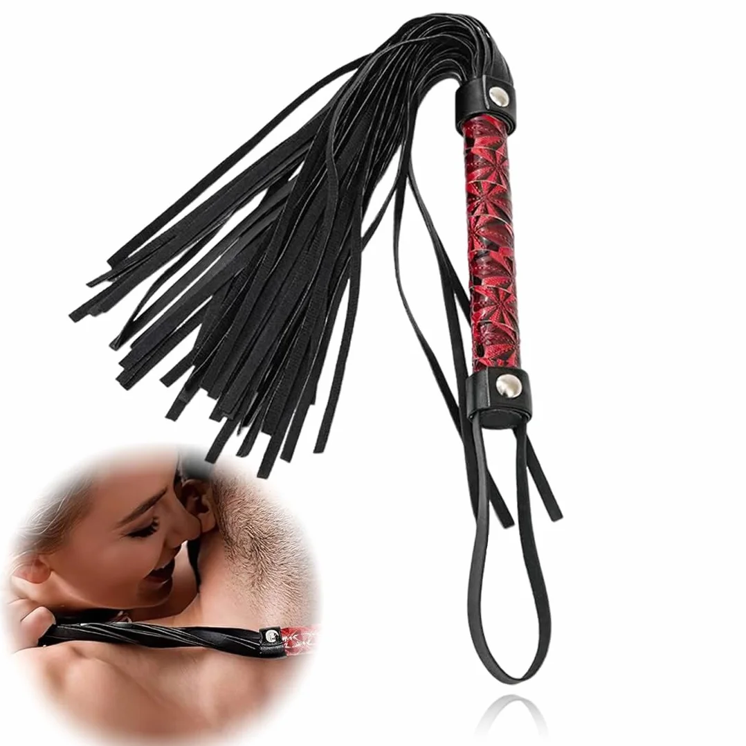 Látigo de Cuero PU para Caballos Herramienta de Entrenamiento Accesorios para Disfraces