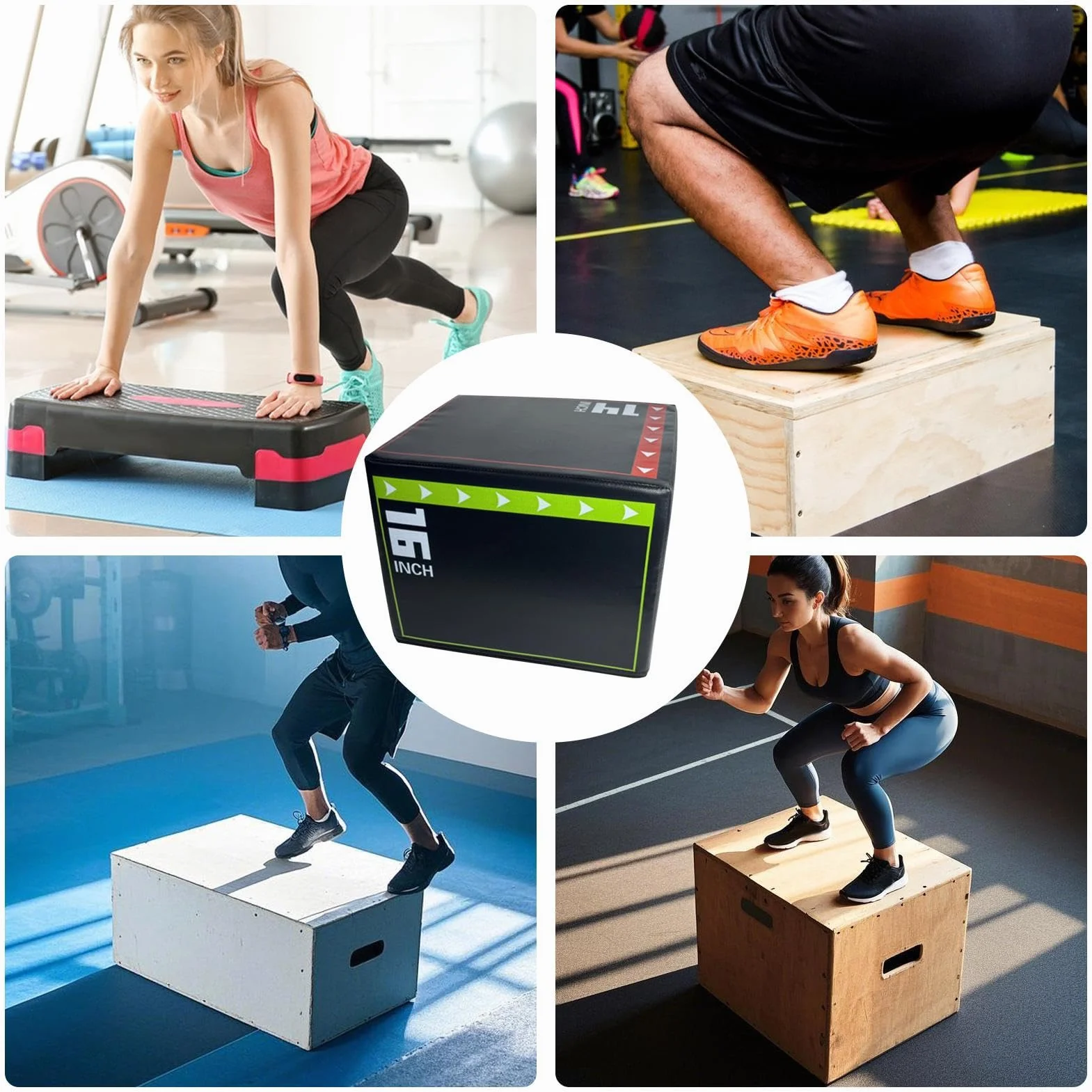 PLYOMETRIC Spring Box, caja de salto no antideslizante, equipo de fitness resistente a la intemperie