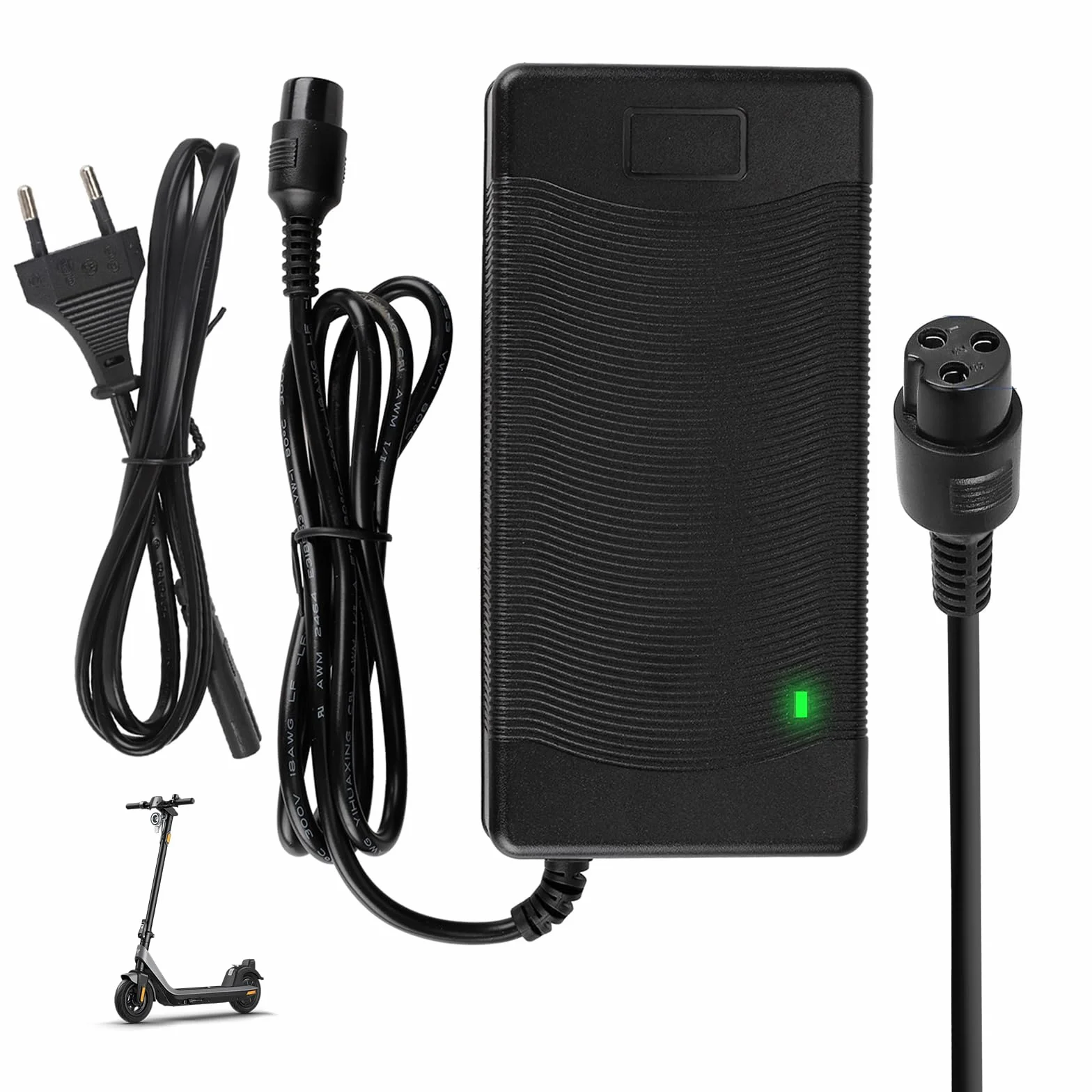 Cargador Patinete Electrico Kugoo M4 M4Pro UrbanGlide E-Cross Pro Hitway H5 H5Pro Smartgyro Speedway 54,6V 2A 48V 12mm-3pin