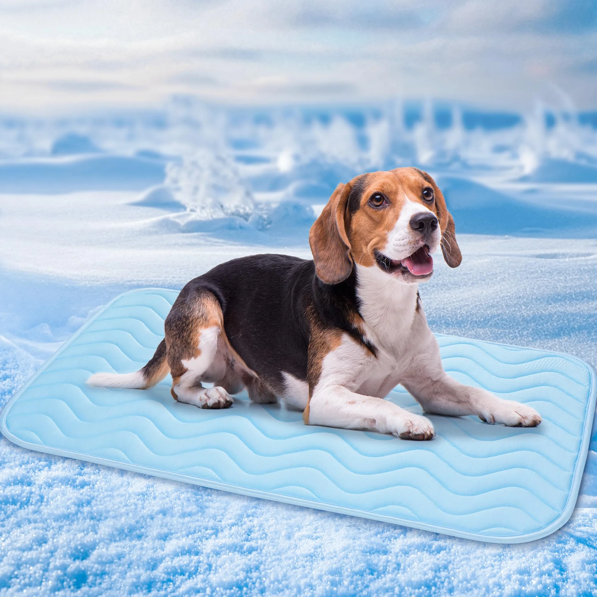 Baodan alfombrilla de refrigeración para perros, 75x55 cm, alfombrilla de refrigeración lavable para perros, almohadillas auto-refrigerantes para perros y gatos en el verano caluroso