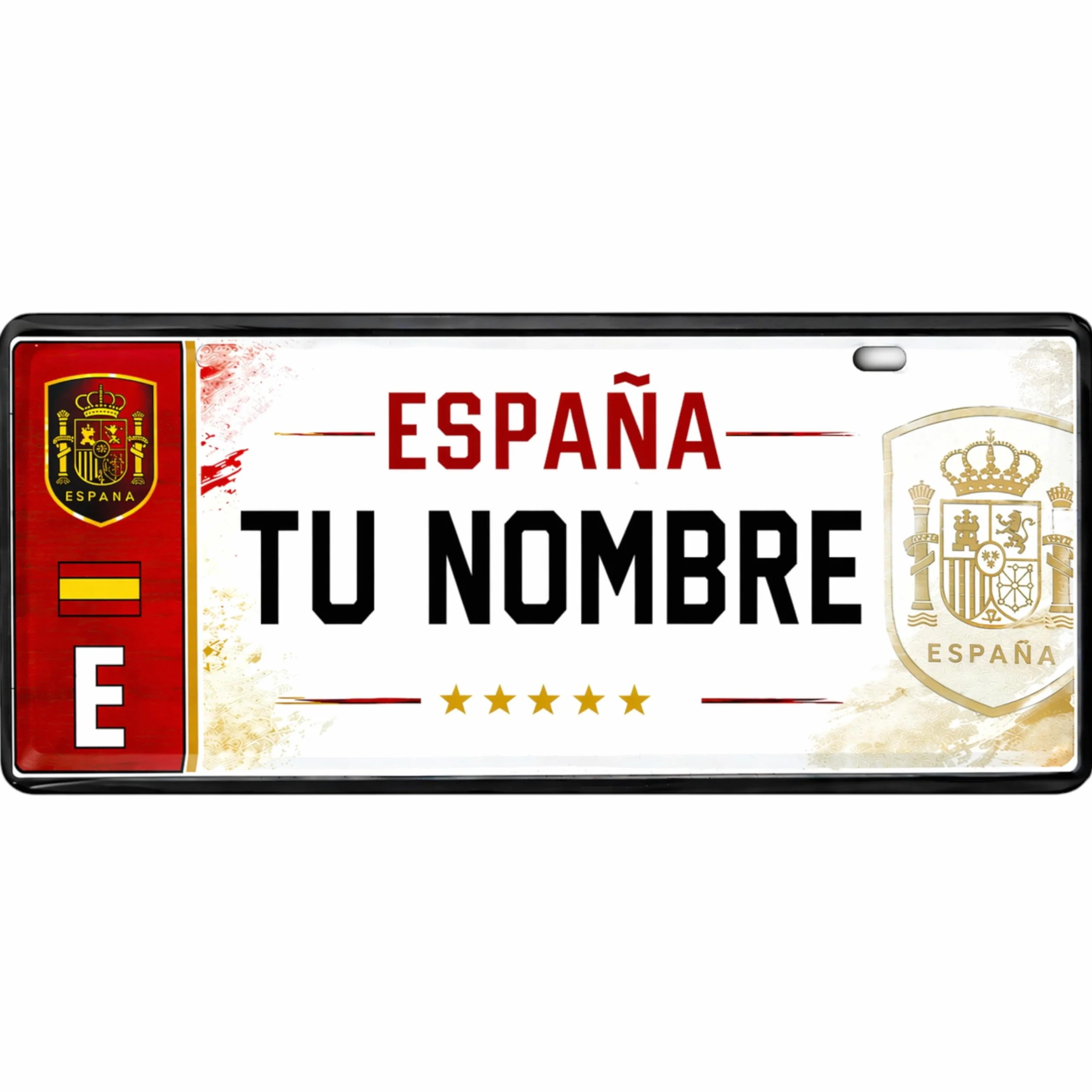 Champion's City ESPAÑA FC Matrícula Personalizable 6x14 cm RFEF