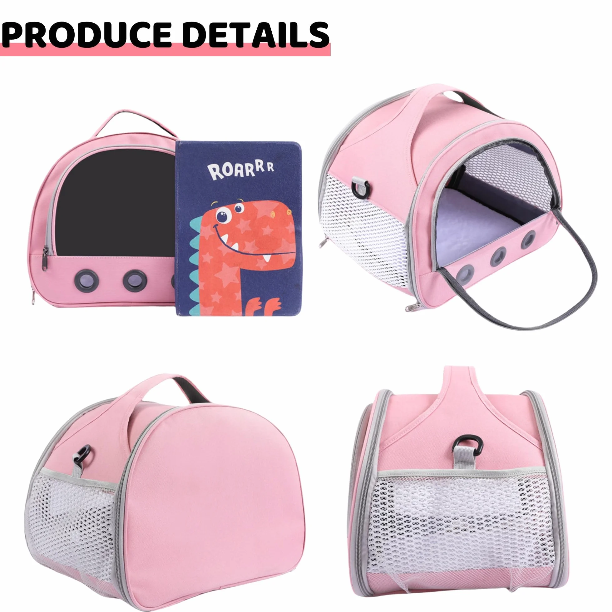 Pequeña bolsa de transporte para mascotas, bolsa de transporte para animales pequeños, caja de transporte para gatos, con correa para el hombro, bolsa de transporte para cobayas, bolsa de transporte