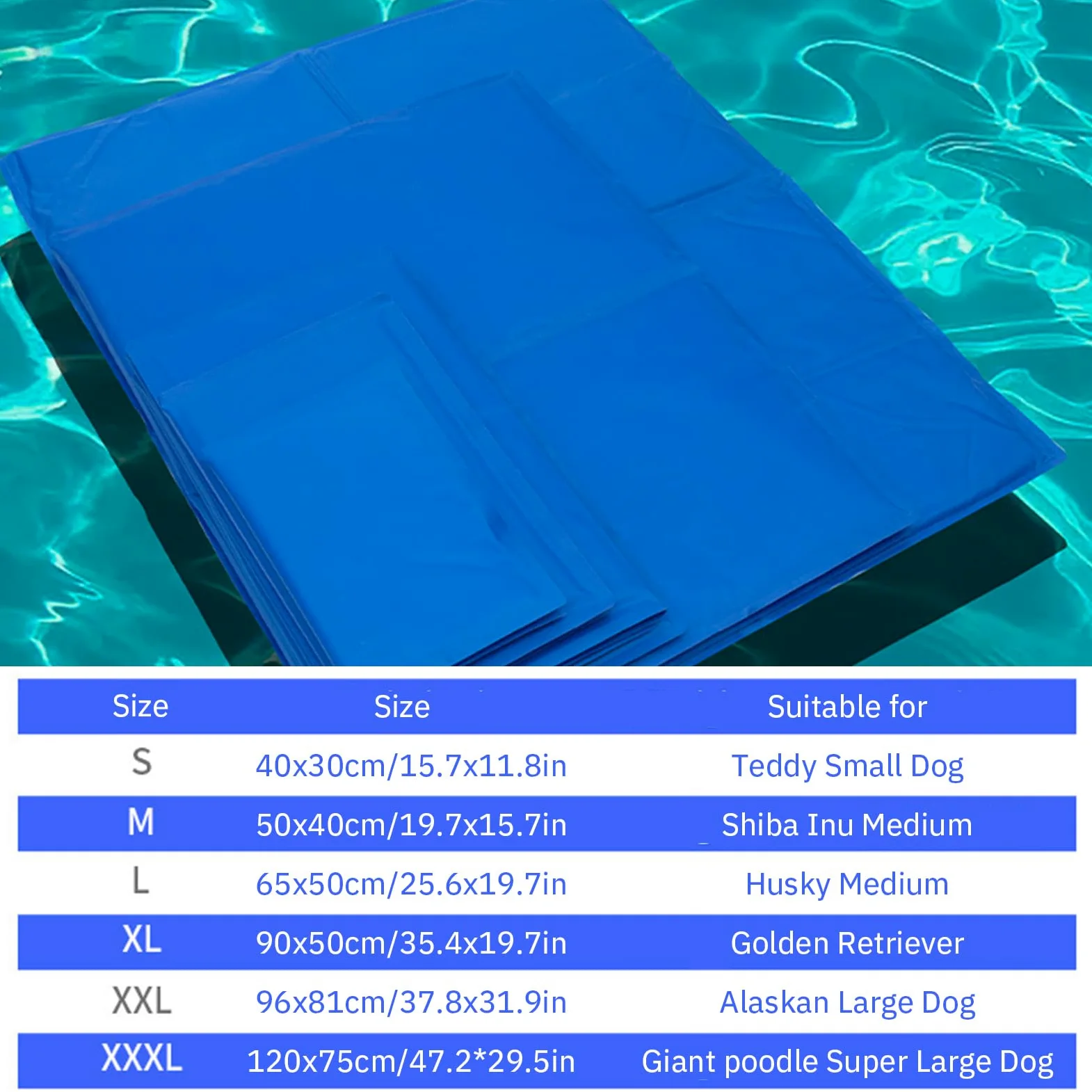 Alfombra Refrigerante para Perros Y Gatos, Manta Refrescante Automática, Cama De Gel No Tóxico, Almohadilla Ideal para Verano para Mascotas, Pet Cooling Mat Portatile,XXL
