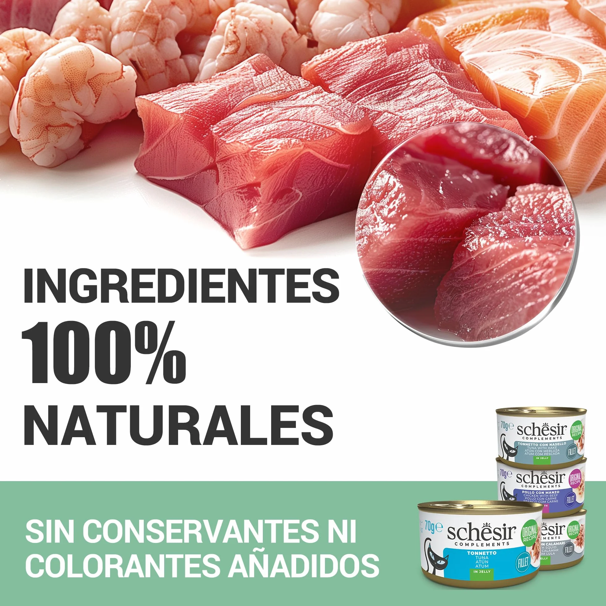 Schesir, Sopa con Filetes de Pollo con Zanahorias y Calabaza, Cibo Húmedo Complementario para Gatos, Receta Original, 100% Natural, Cruelty-Free, 12 x 40g