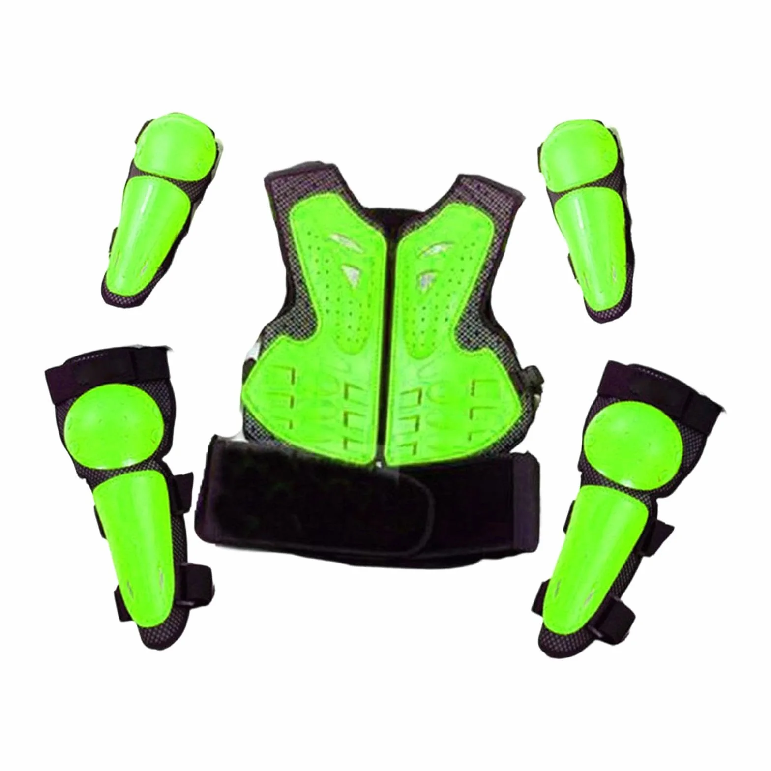 Traje de protección para niños para Motocicleta, Rodilleras y Coderas Transpirables