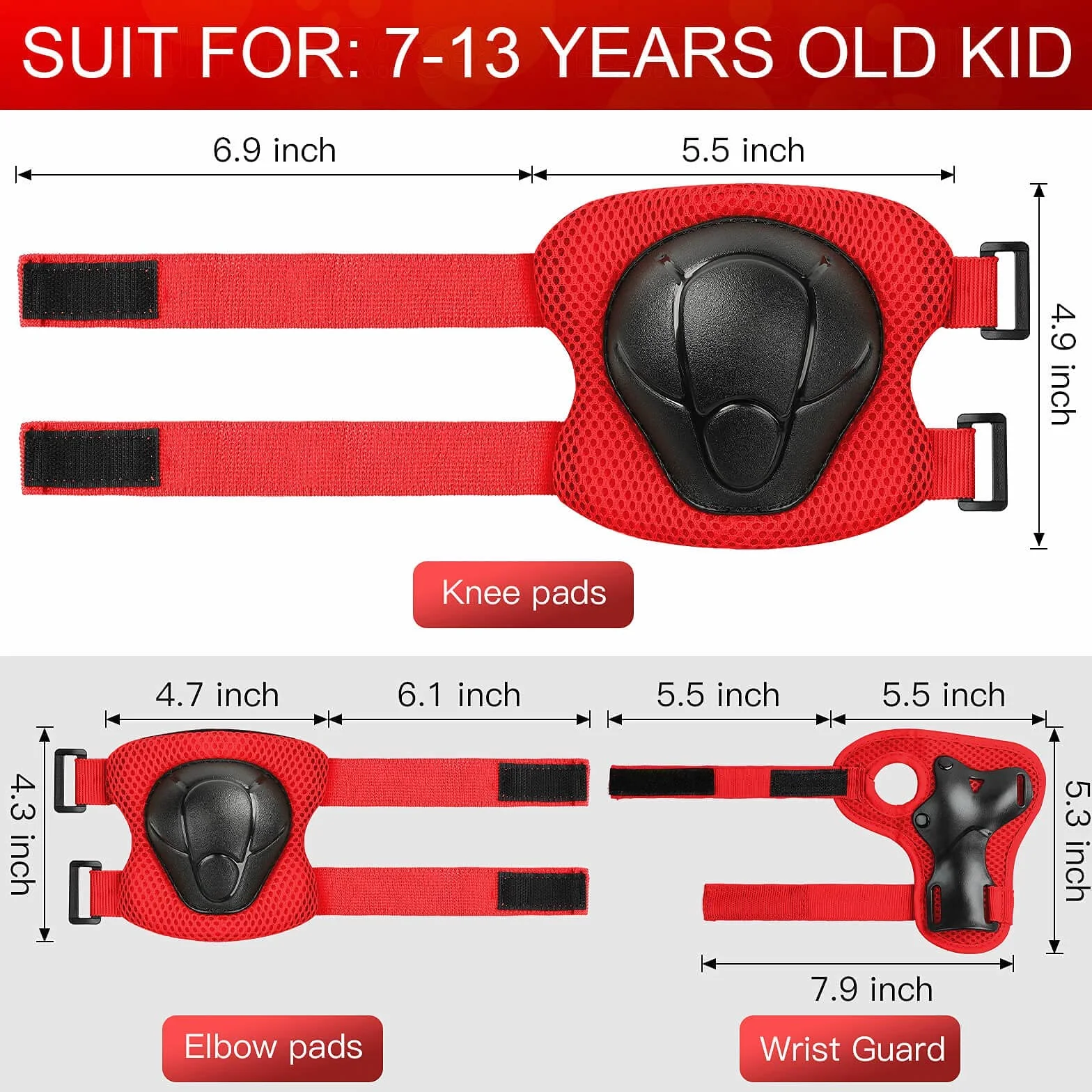 Rodilleras para niños Protección Patinaje Bicicletas Skateboard 3-8 años