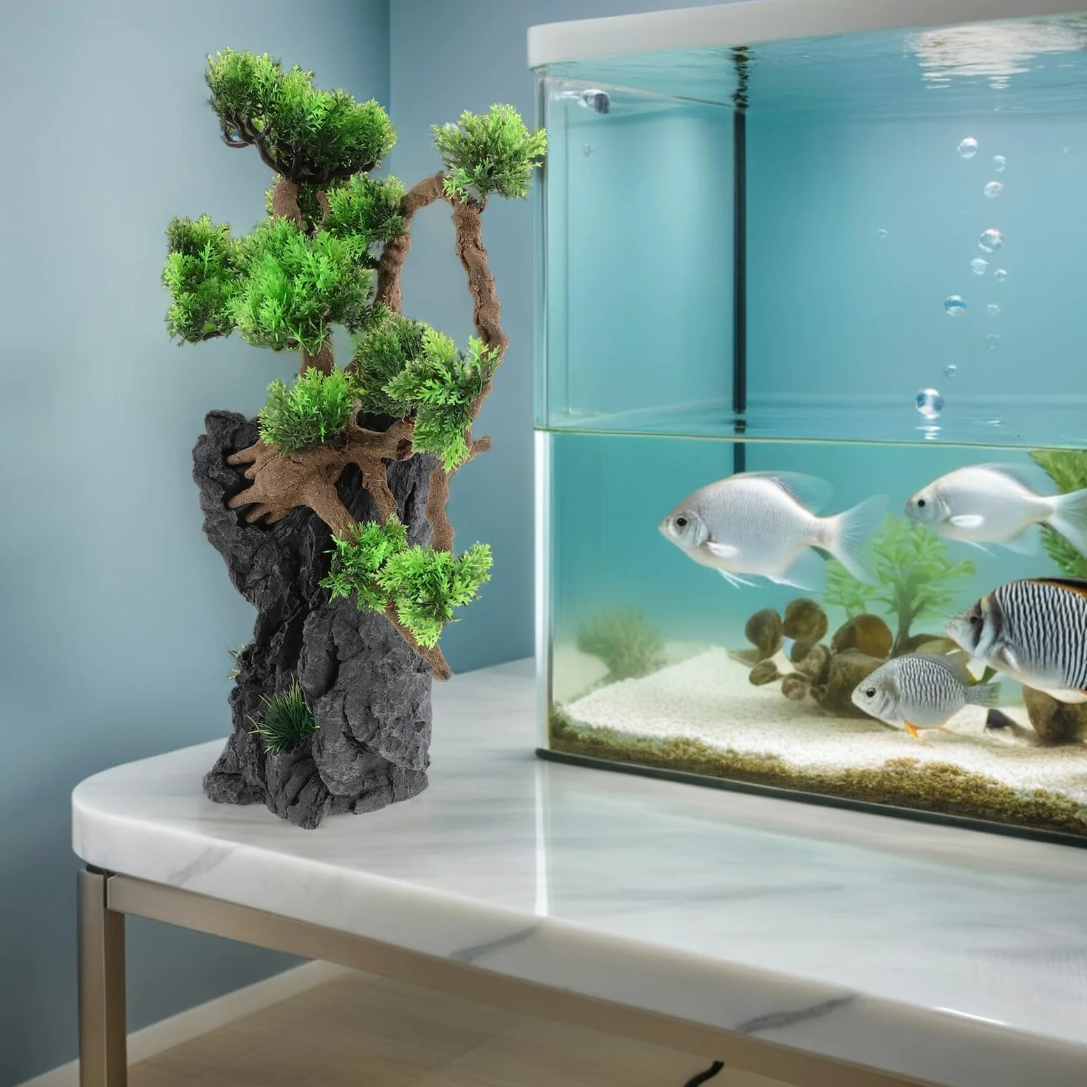 WOONEKY Verdadera De Fiesta Plantas De Acuario De Bajo Mantenimiento Vegetación De Decoración De Peces