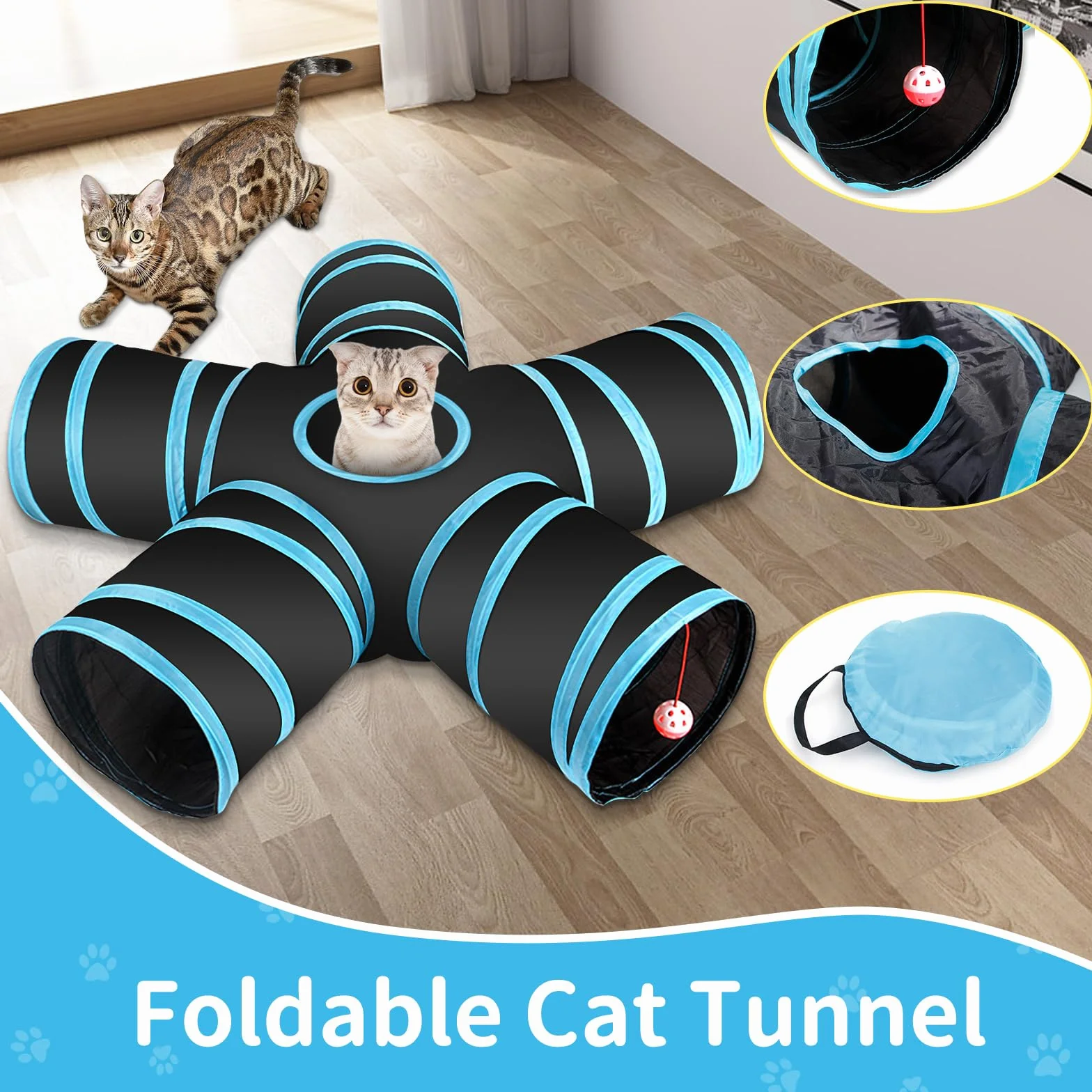 36 PCS Juguetes para Gatos,Set di Juguetes para Gatos,Juguetes para Paquete de Variedad para Gatitos,Palo de Gato Divertido,Ratones,Tumbler,Peces,Campanas etc