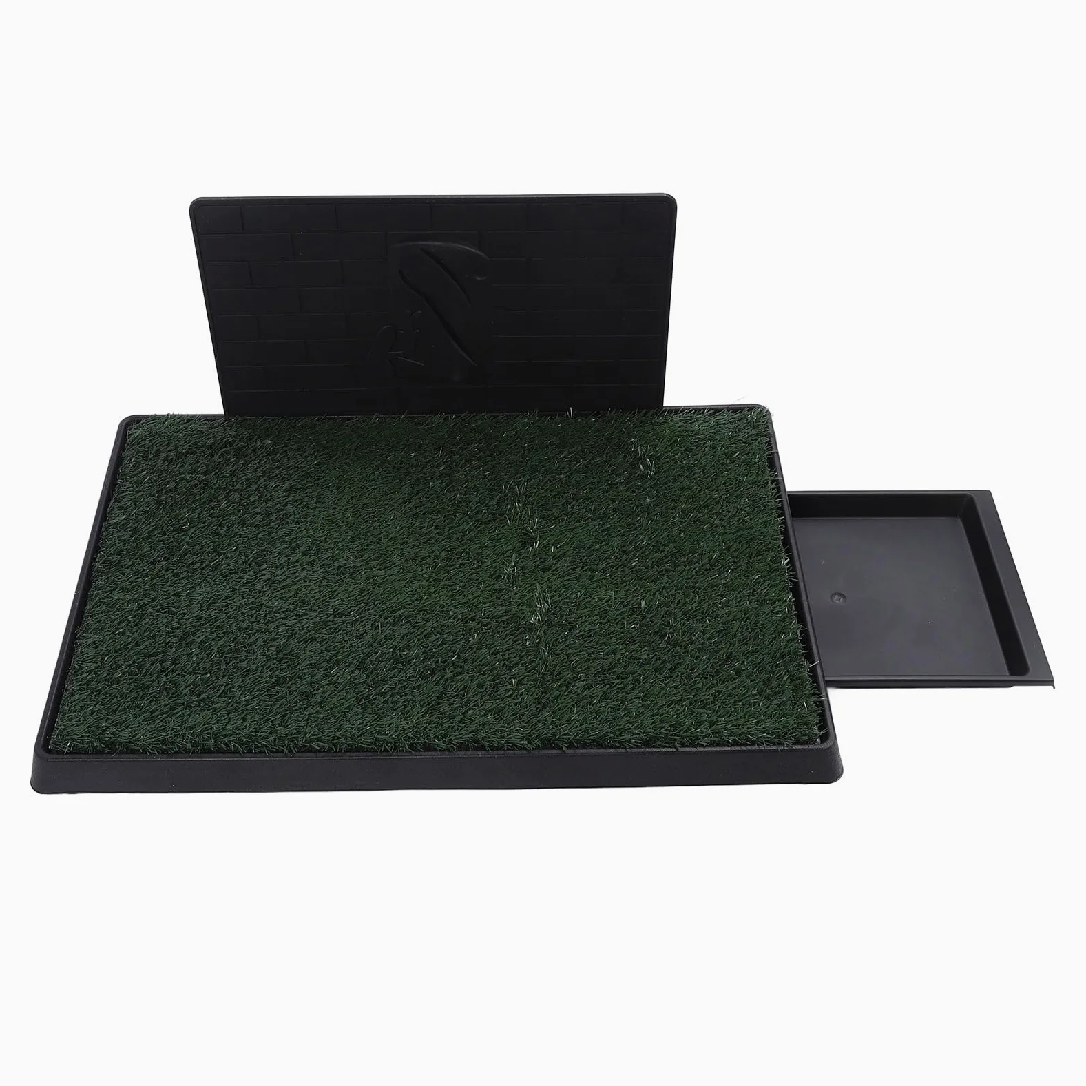 Almohadillas para Orinar de Hierba para Perros, Organization de 3 Capas Fácil de Limpiar, Bandeja Reutilizable para Adiestramiento de Cachorros, Orinal de Césped (Tamaño Grande
