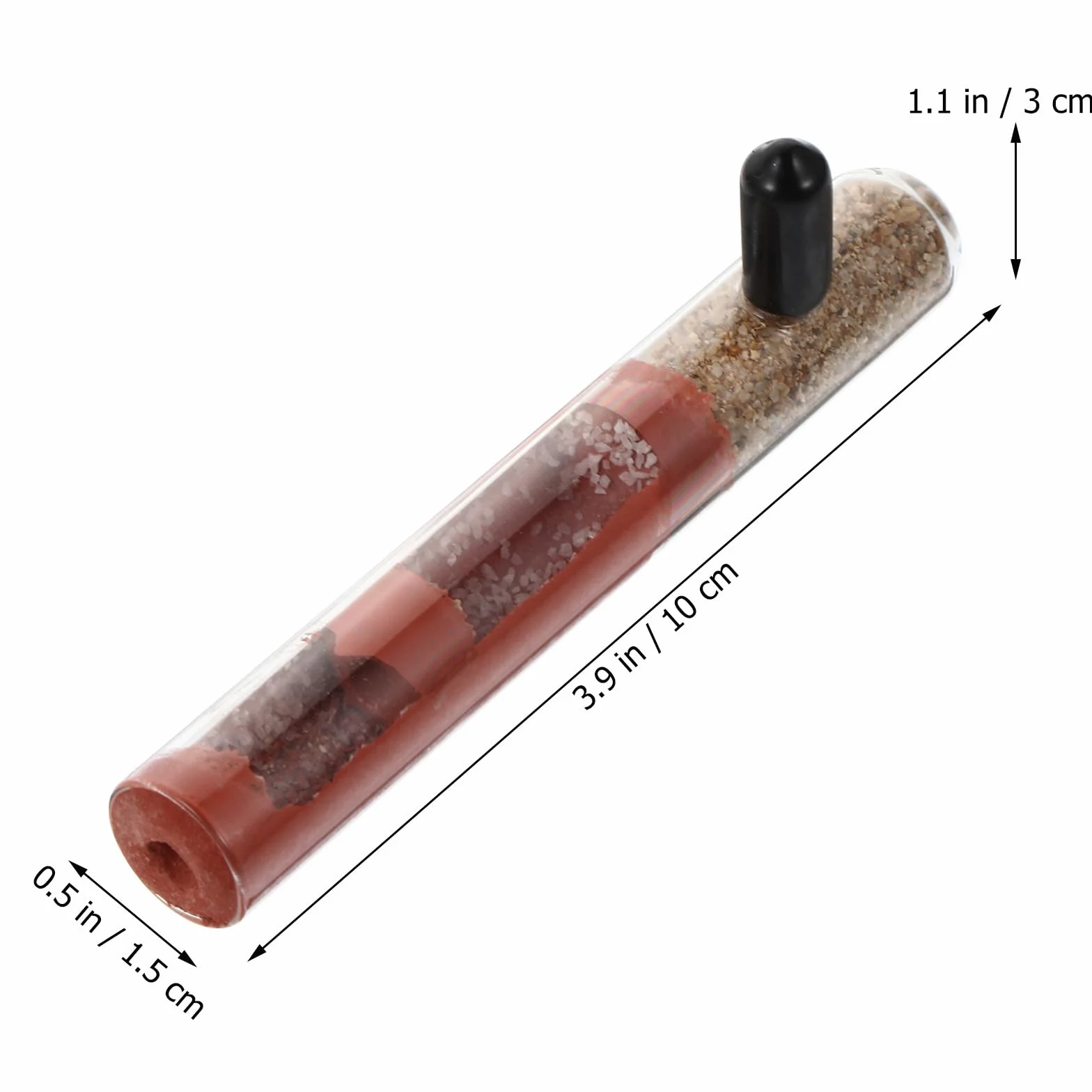 Alasum Tubo de Cría para Hormigas de Vidrio Transparente 15X100 MM, Nido Tubular para Terrario, Suministro Profesional para Colonia de Hormigas, Adecuado para Paisajismo y Alimentación