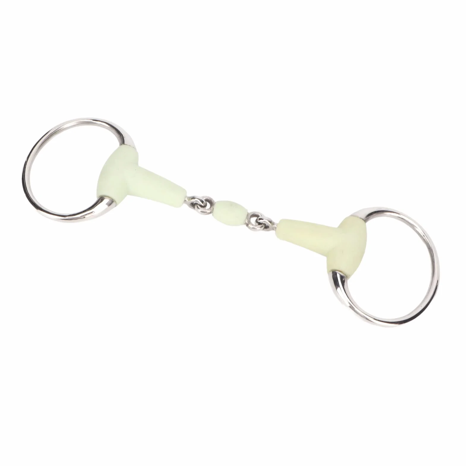 SENECESLI Broca de Caballo Duradera de Acero Inoxidable para Entrenamiento con Sabor a Manzana, Broca de Filete de Goma para Carreras, 1 para la Boca