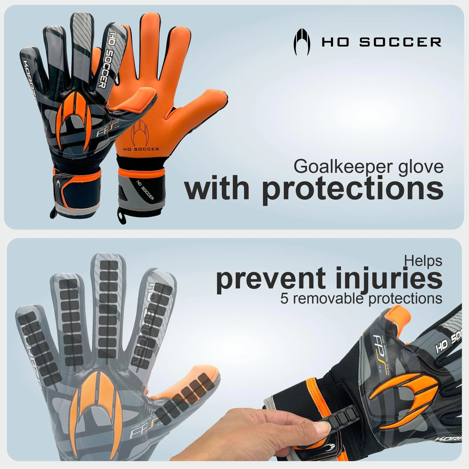 HO Soccer Koraza Guantes de Portero Unisex Adulto