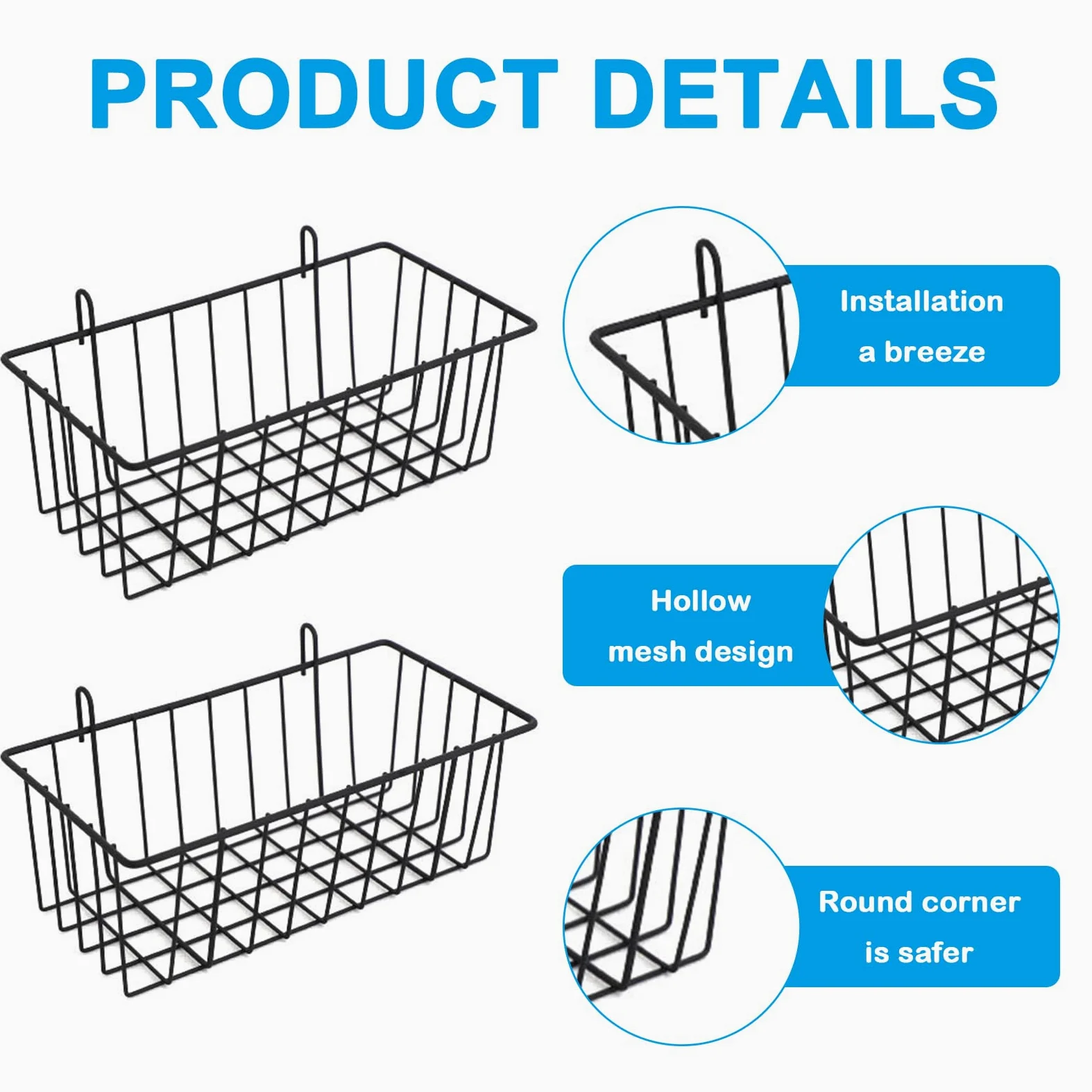 4 comederos de heno para conejos, estante de heno de metal resistente con ganchos, accesorios de jaula de animales pequeños, estante de comedero de heno con marco de metal para conejos,
