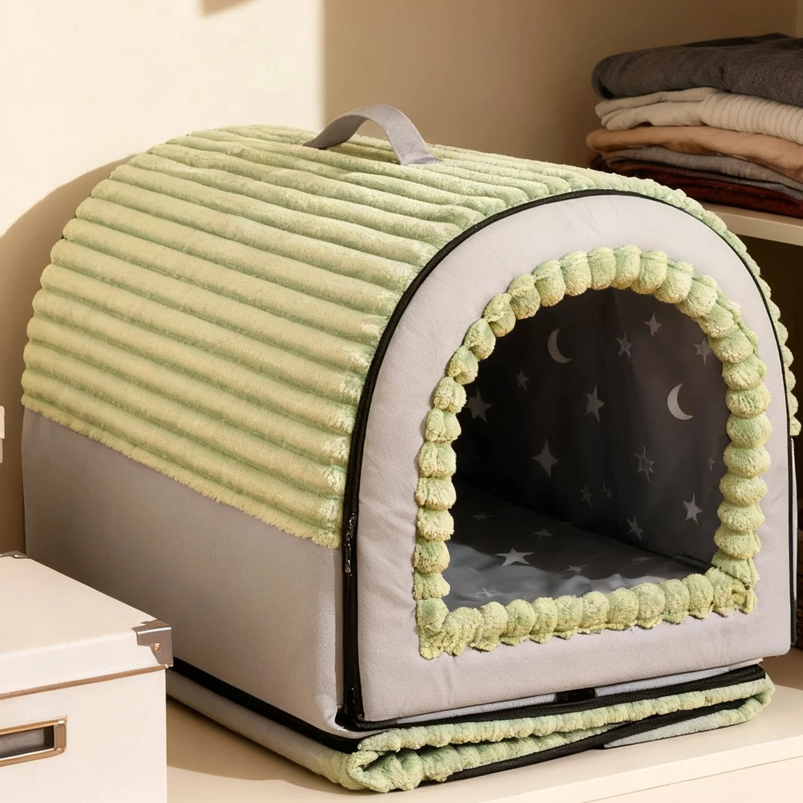 Cama Cueva Para Gatos Refugio Para Mascotas Desmontable | Tienda Para Gatos Lavable Para Cachorros En Hogar Sala De Estar Dormitorio Área De Juegos Apartamento