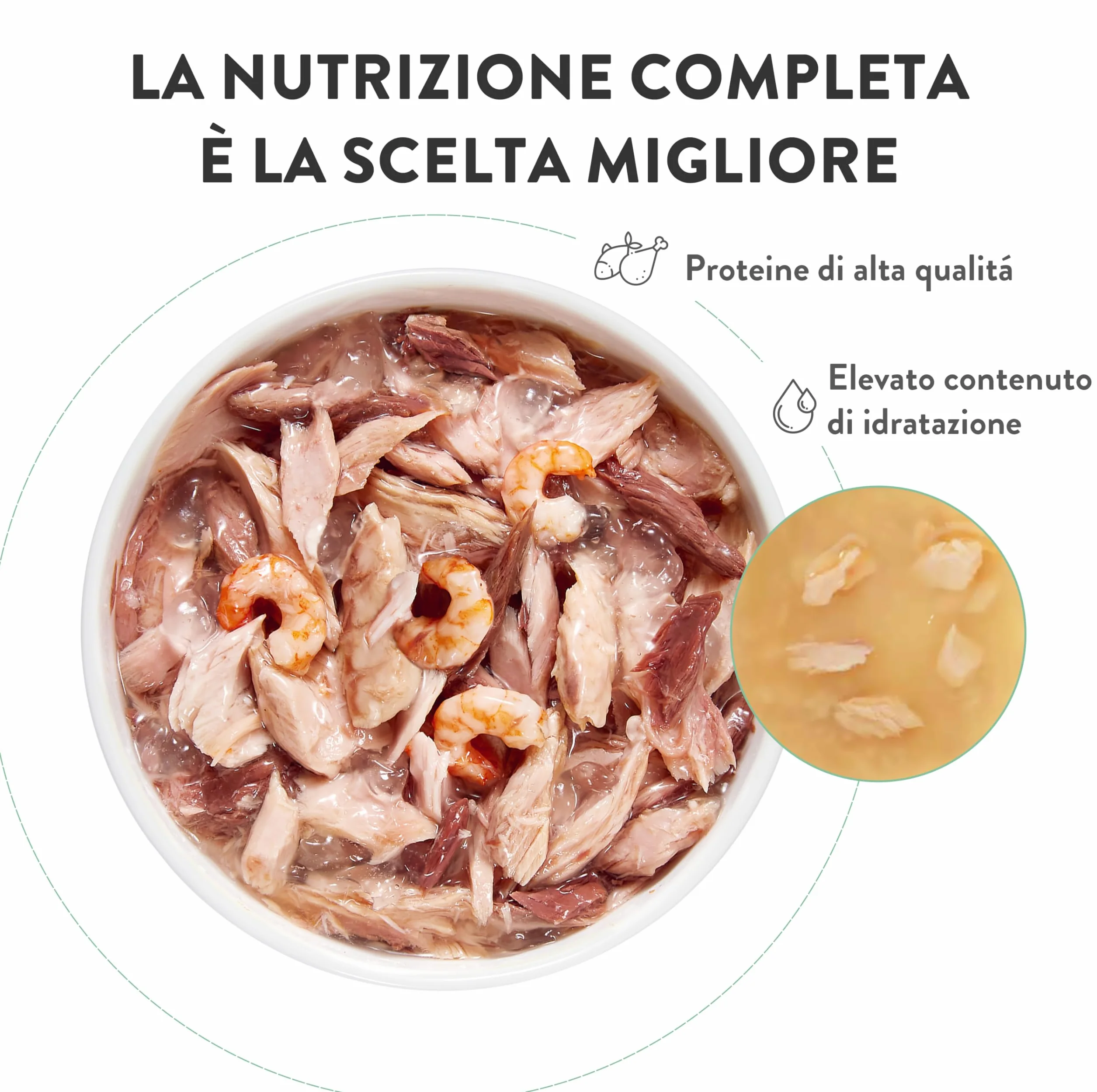 Schesir Atún con Gambas en Gelatina, Comida Húmeda para Gatos, en Latas, 100% Natural, con Vitaminas Añadidas, 12 x 85g