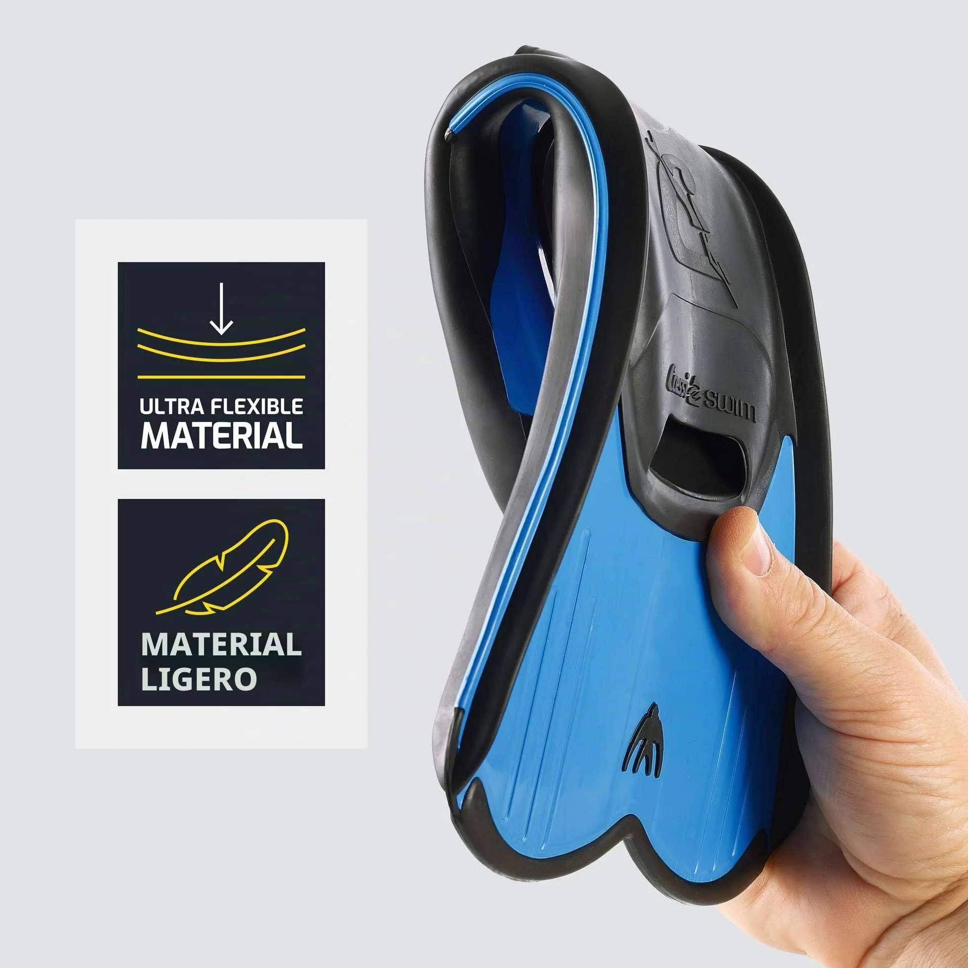 CRESSI Light Short Fins Aletas Cortas de Entrenamiento y Natación