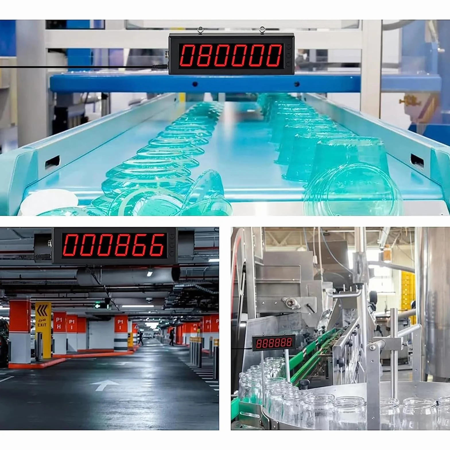 Contador Digital con Sonda Infrarroja 5M Memoria Apagado para Fábricas