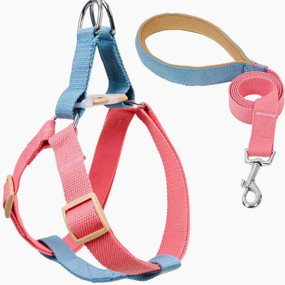 Perros con Herramientas, con arnés y Correa for Perros pequeños, de Nailon antitirones, Juego Collar GL(A,L)