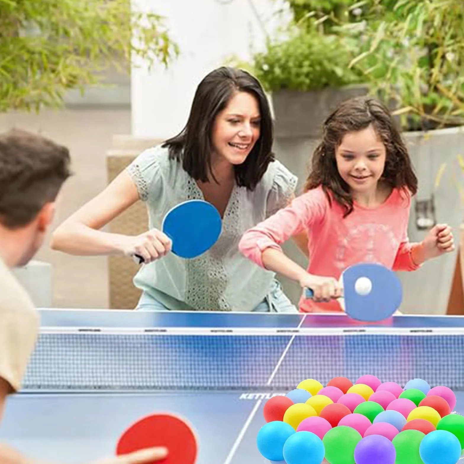 Pelotas De Ping Pong Tenis De Mesa con Emojis Reutilizable para Juegos Entrenamiento