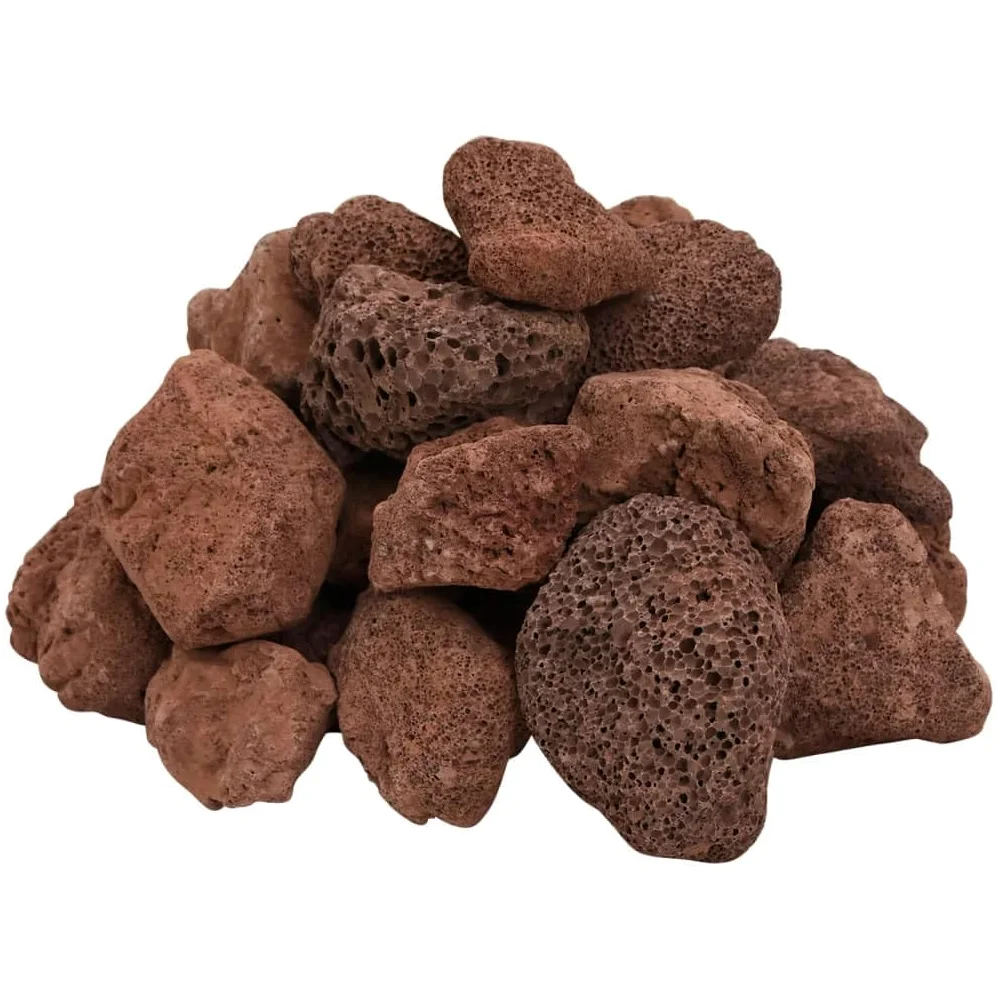 Genérico Rocas volcánicas Rojas 25 kg 5-8 cm,Producto para Mascotas y Animales,Productos para Mascotas,Productos para Peces,Decoración de acuarios-3217179