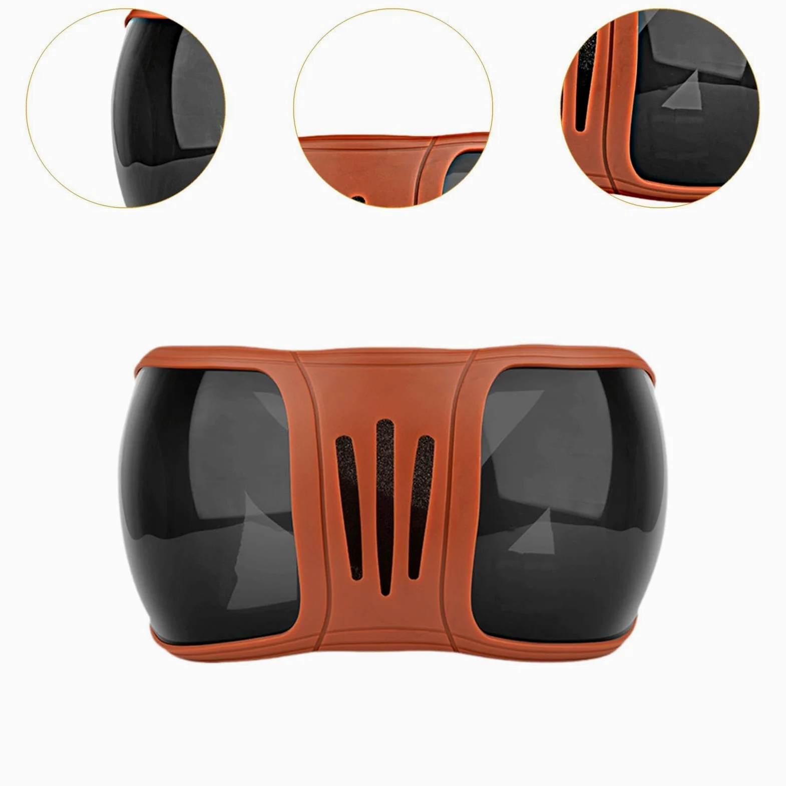 Gafas para Equitación Lentes Protectores para Caballo Prevención de Polvo Protección Solar Montura Ajustable Adecuado para Paseos al Aire Libre