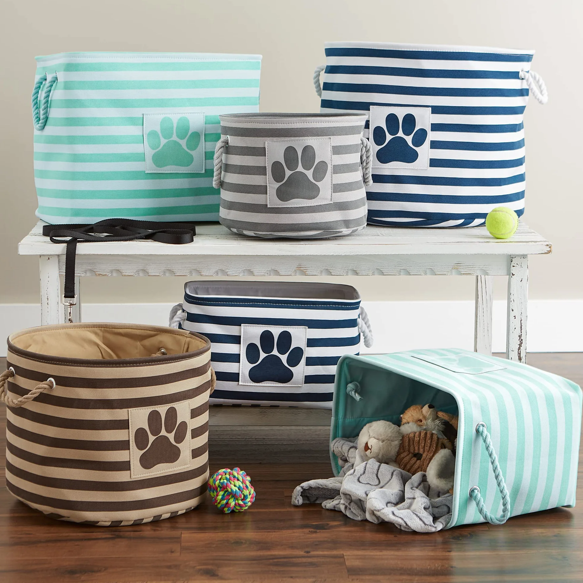 Bone Dry DII - Cesta de Almacenamiento para Juguetes de Mascota, para decoración del hogar y Uso Diario.