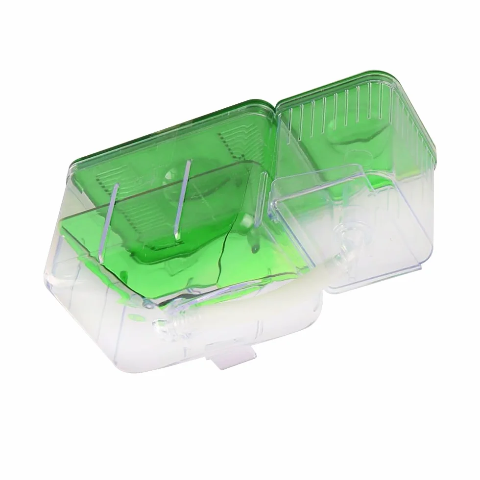 Caja de cría para acuarios Caja de cría de Peces de Doble Capa Caja de Aislamiento Incubadora de cría de alevines Incubadora de Aislamiento Segura para acuarios