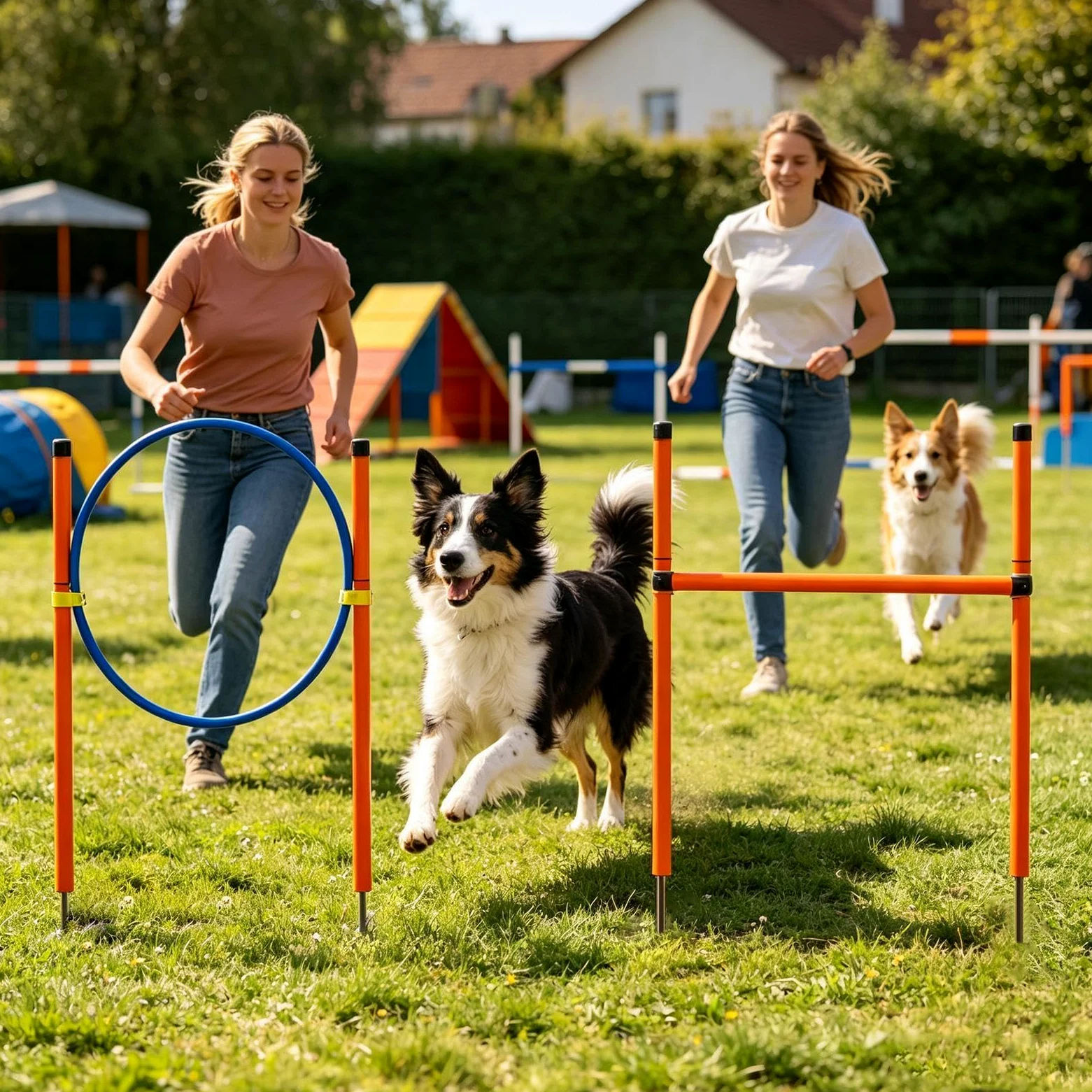 Equipo de adiestramiento en agilidad para perros Juego de Agilidad con | Equipo para Parque Canino para Actividades al Aire Libre, Jardín, Playa, Parque, Área de Juegos Infantiles, Campo, Competic