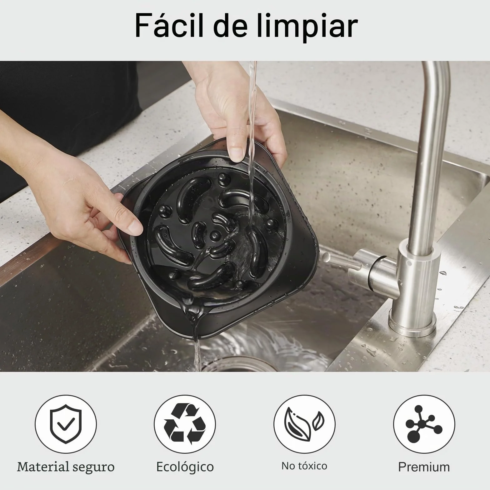 Mateeylife Comedero para Perros, Comedero Perro Antivoracidad para Cani Mediani e Grandi, Slow Feeder Anti Ingozzamento, Mediano 1 Unidad