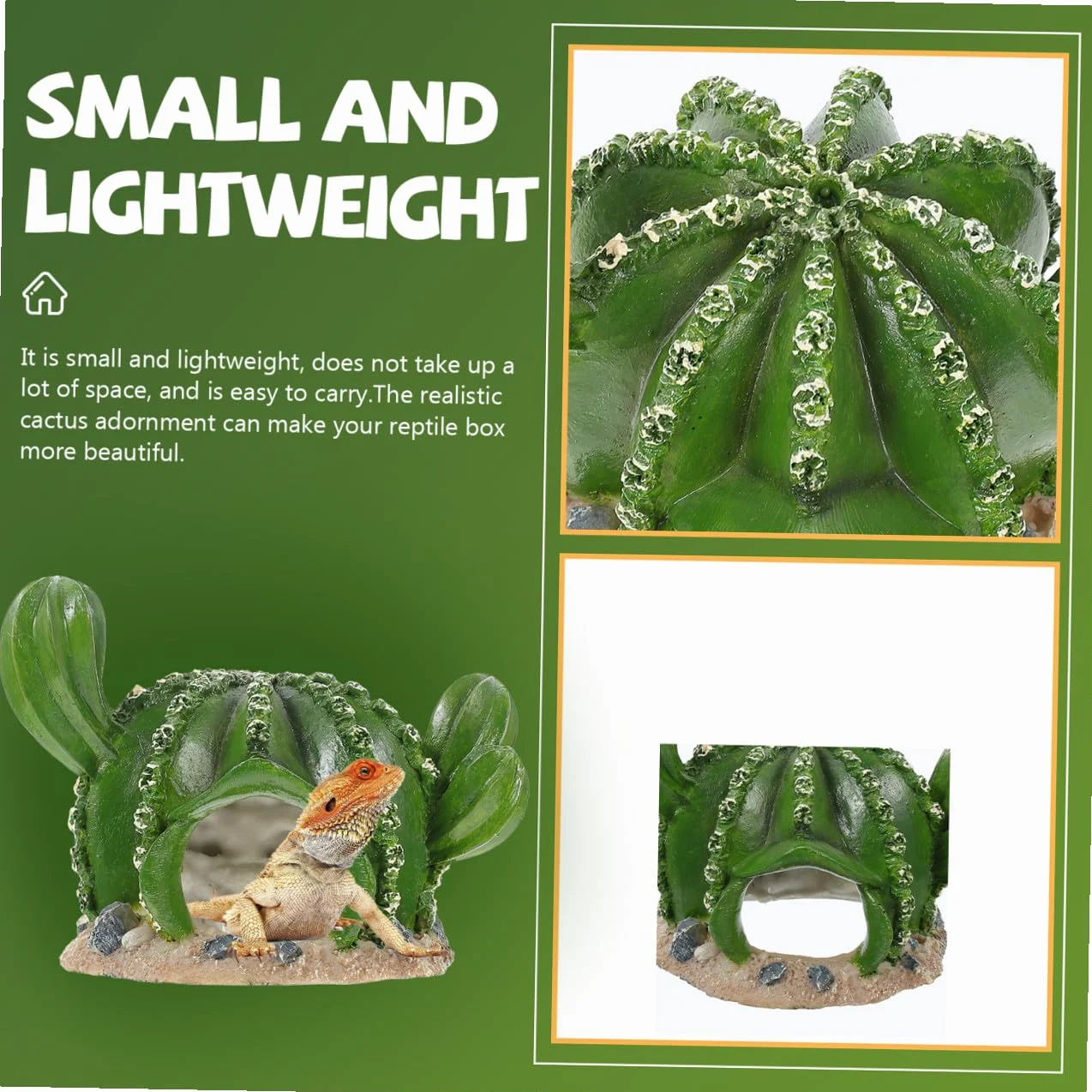 BESPORTBLE Adornos De Jardinería para Peceras 3 Piezas Mesa De con Patas Escondite De Reptiles Decoración para Pecera De Serpientes Pecera De Reptiles Dragón Barbudo Escondite