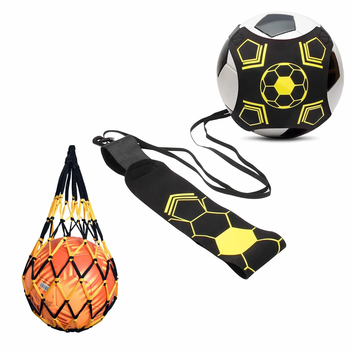 Cinturón de Entrenamiento de Fútbol con Bolsa de Red, Cuerda Ajustable