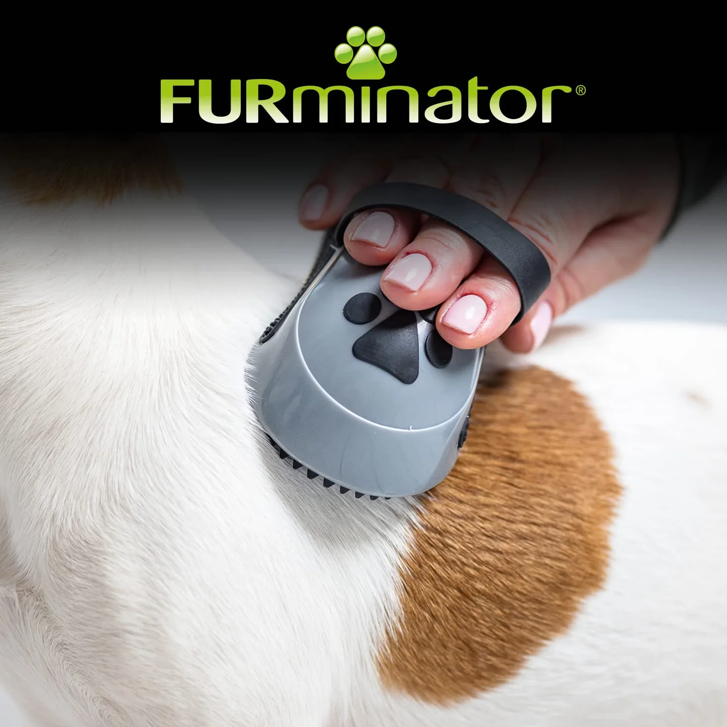 FURminator CurryComb - Peine para perros y gatos (El cepillo para el cuidado del pelaje masajea suavemente la piel - para un pelaje limpio y brillante)