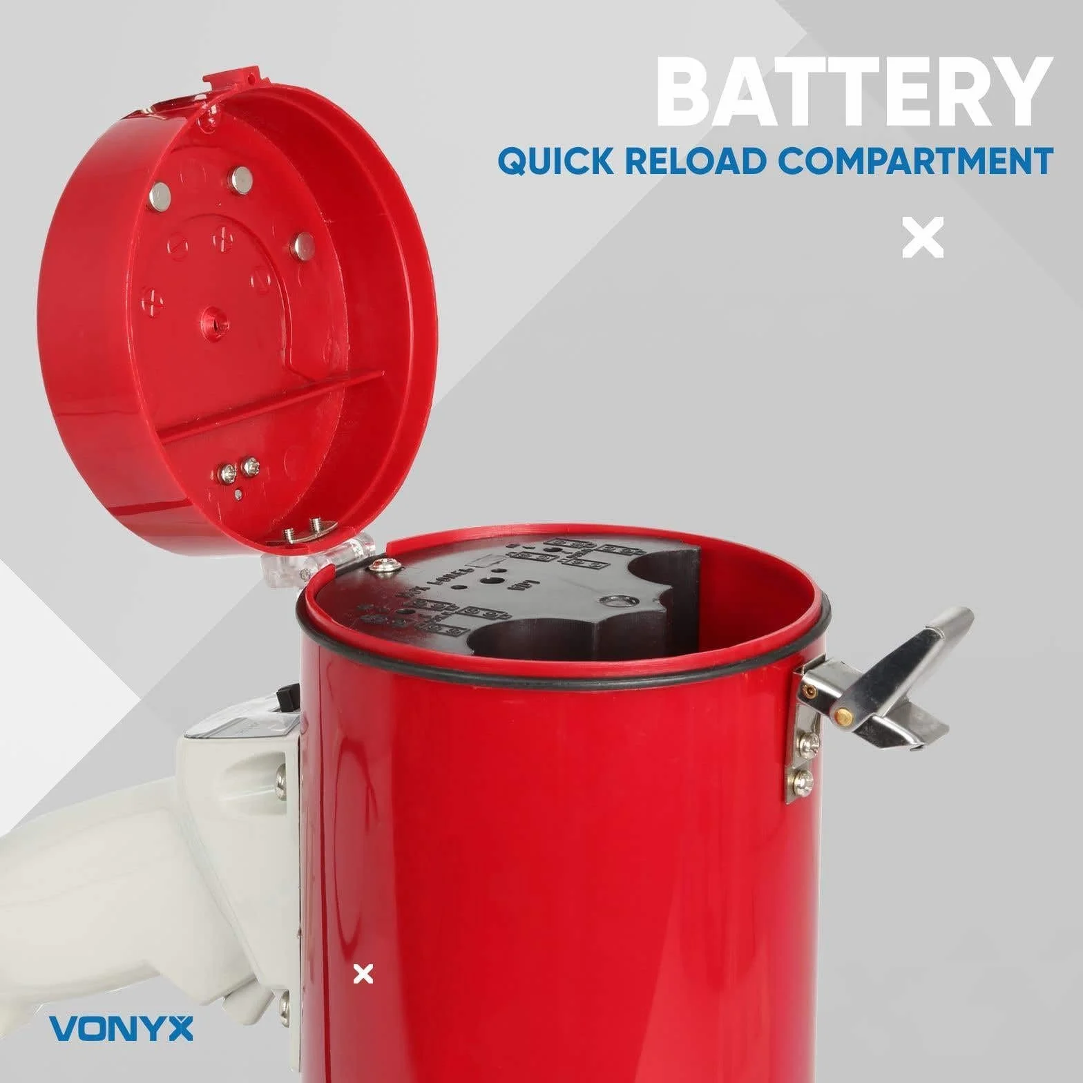 Vonyx MEG050 Megáfono 50W Alcance 1km con Micrófono y Grabación