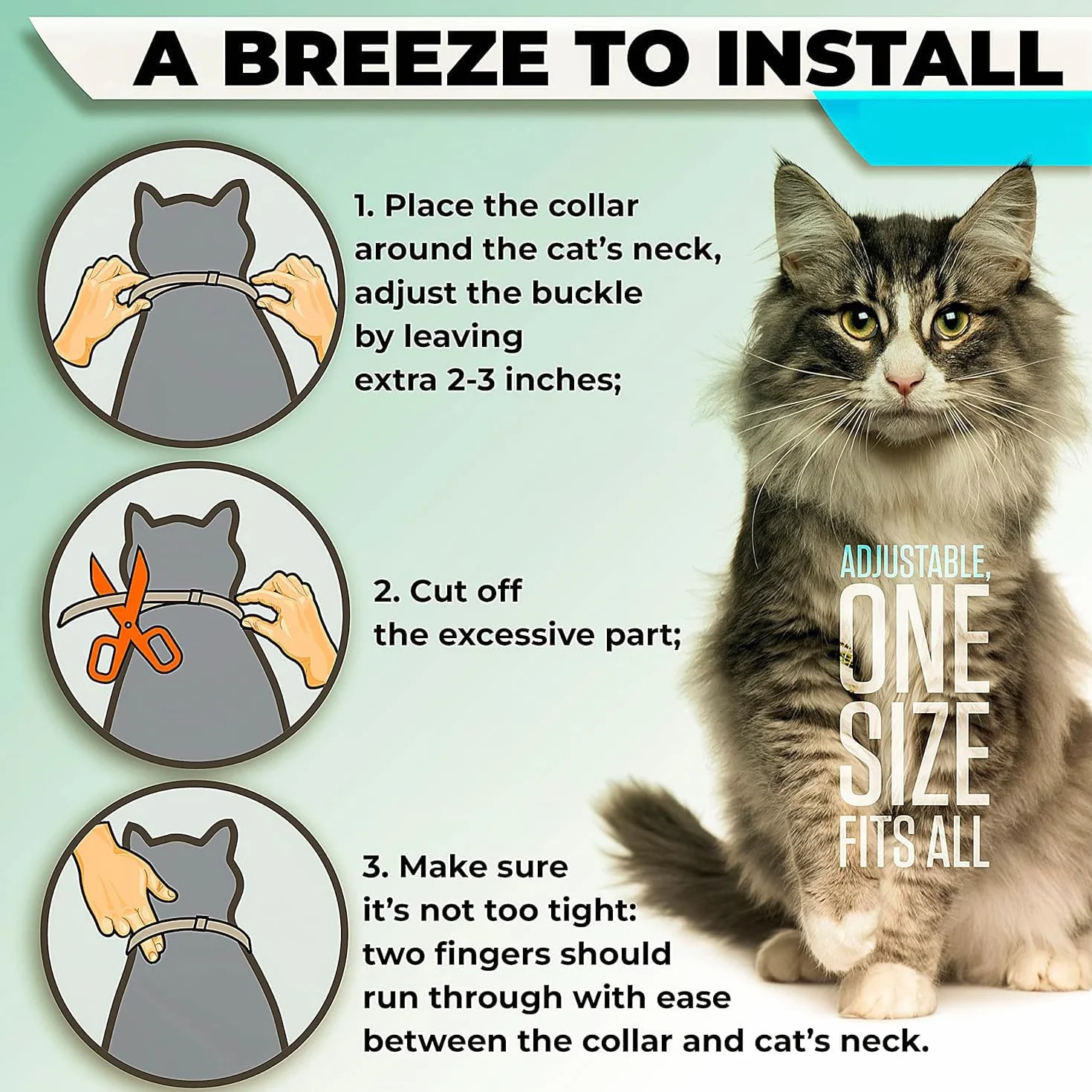 4 Collares antiparasitarios para Perros y Gatos, 38CM 8 Meses de protección, Collar antipulgas para Perros y Gatos, Ajustable, Collar antipulgas para Todos los Dog Cats