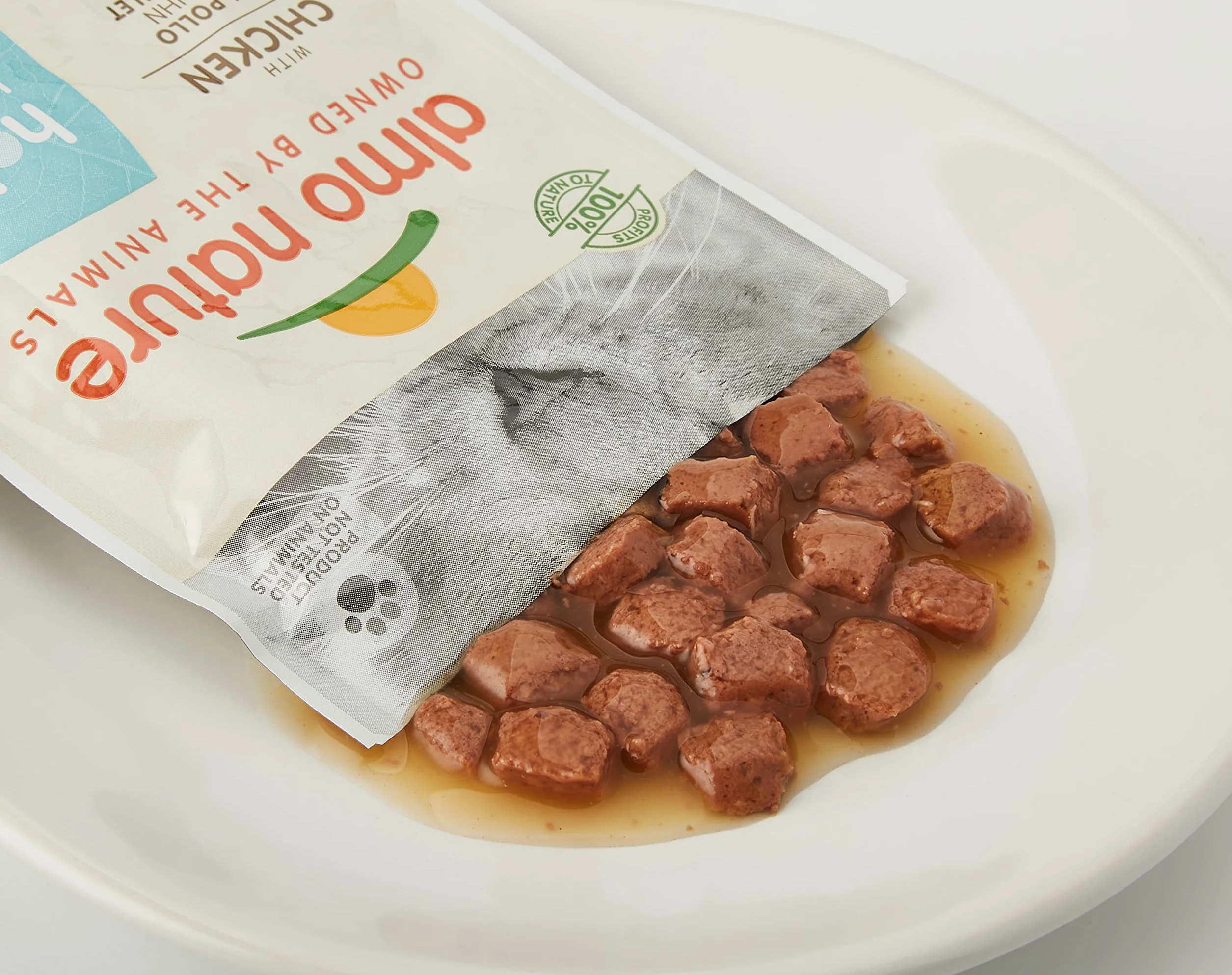 Almo Nature Functional Urinary Help - Comida Húmeda para Gatos Adultos Sabor Pescado y Pollo - Soporte para el Bienestar del Tracto Urinario - 6 Bolsitas de 70g