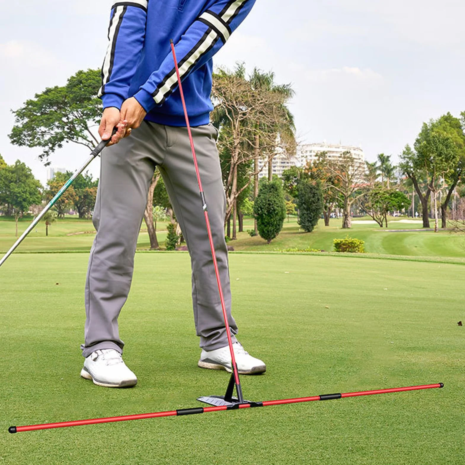 Varillas De Alineación Golf Soporte Portátil Multifuncional Entrenador De Swing Equipo De Entrenamiento Deportivo