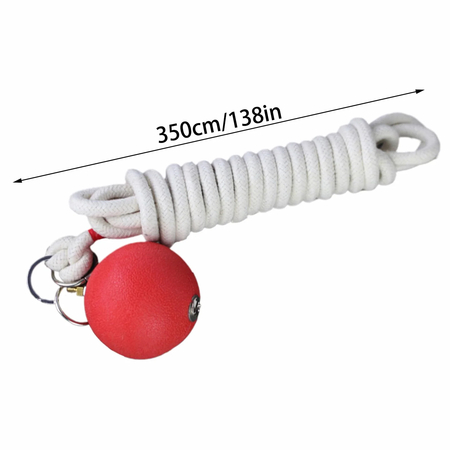 Rope Dart Hammer, Rubber Throw Practice Rope Darts, Martial Arts Soft Equipment, 137.8 Inches