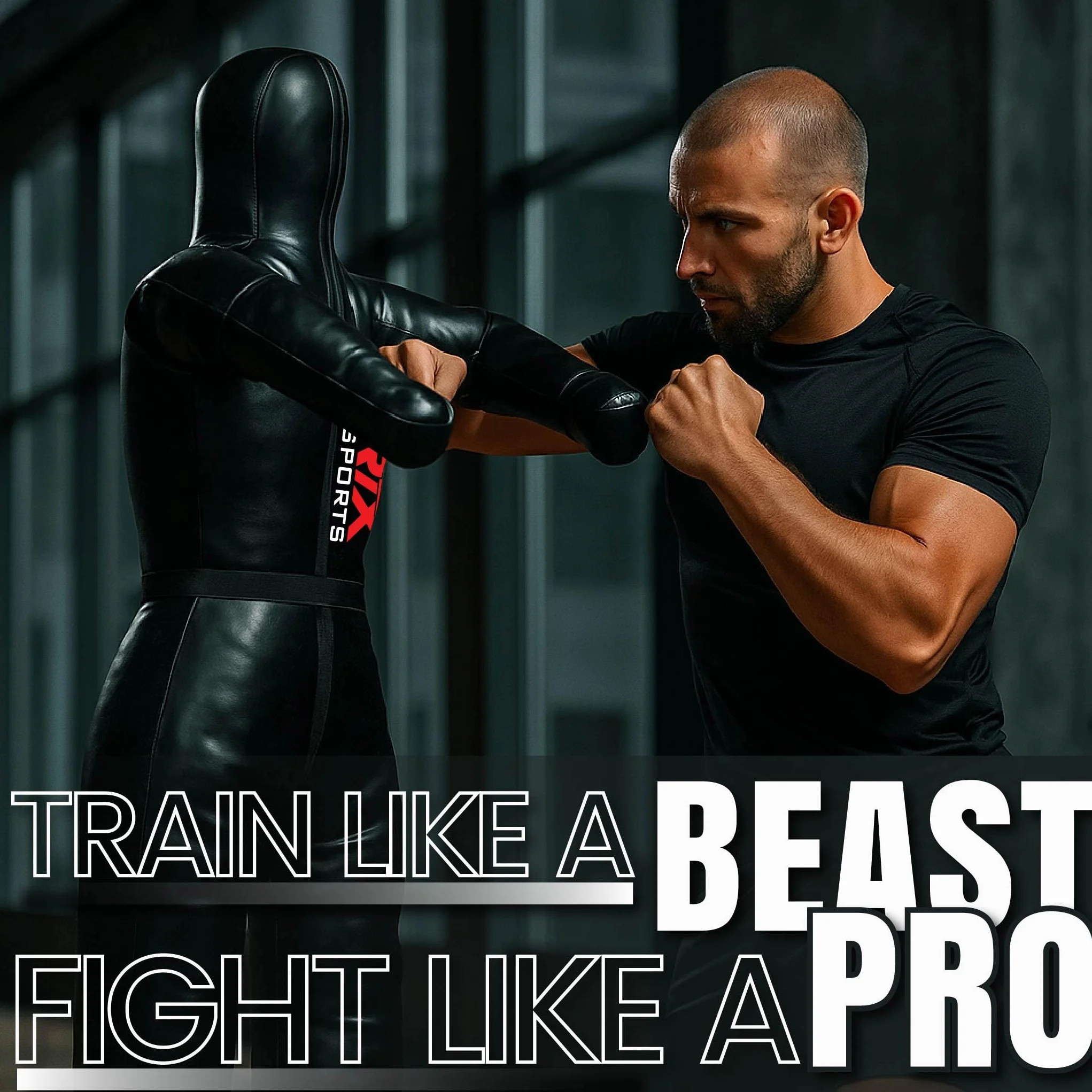 RTX MMA Judo Grappling Dummy Boxing Bag Brazilian BJJ Jiu Jitsu Wrestling Martial Arts Training Dummy Rexine Unfilled