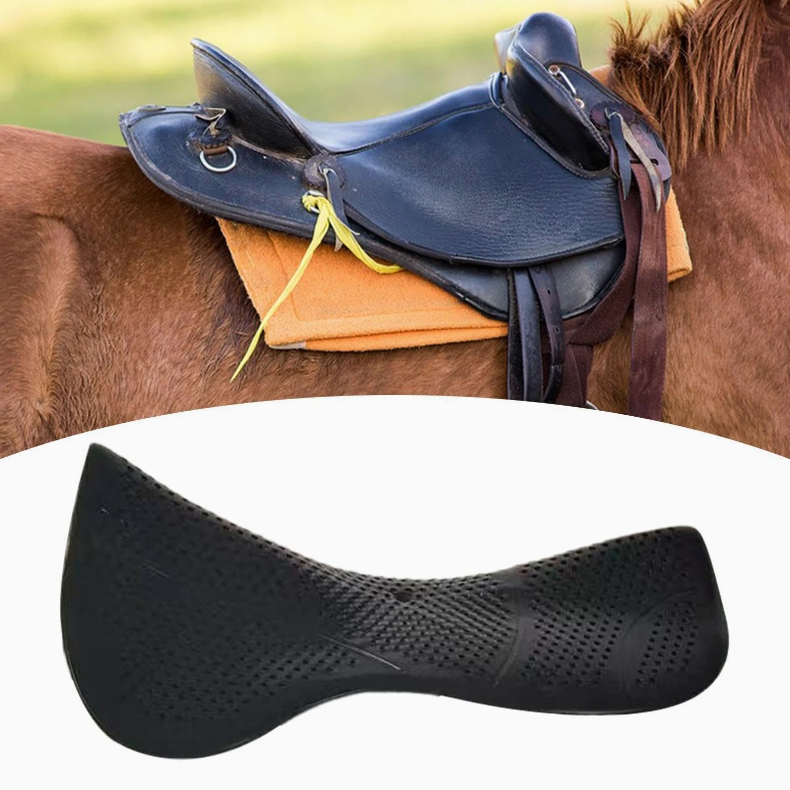 Perfeclan Cojín de Gel para Silla de Montar, Acolchado Suave, Versátil, para Saltos, Espectáculos, Entrenamiento, Equipo Ecuestre, Deportes