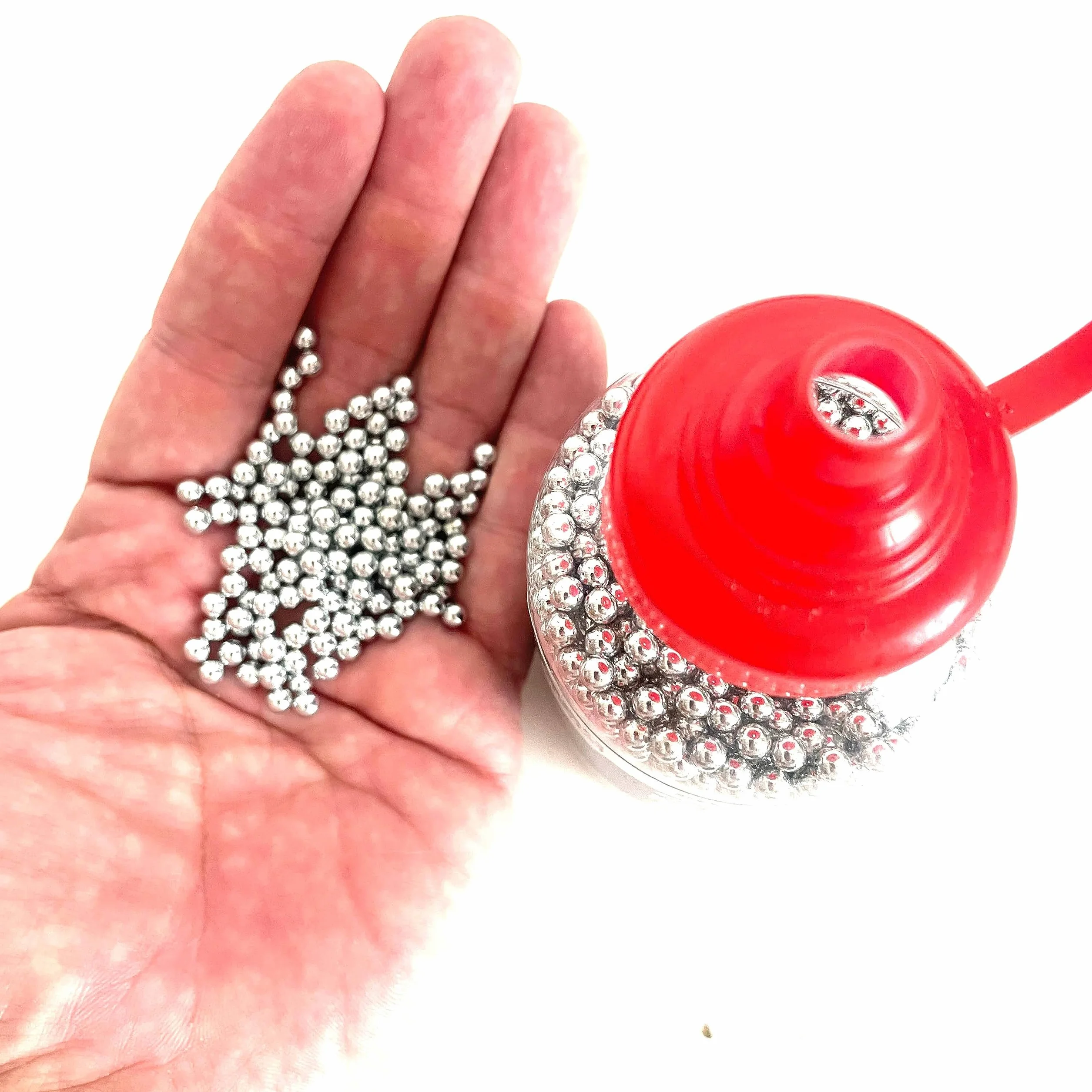 Bolas de Acero Calibre 4.5 mm - Munición para Armas Aire Comprimido y Pistolas CO2 - 1500 BBS