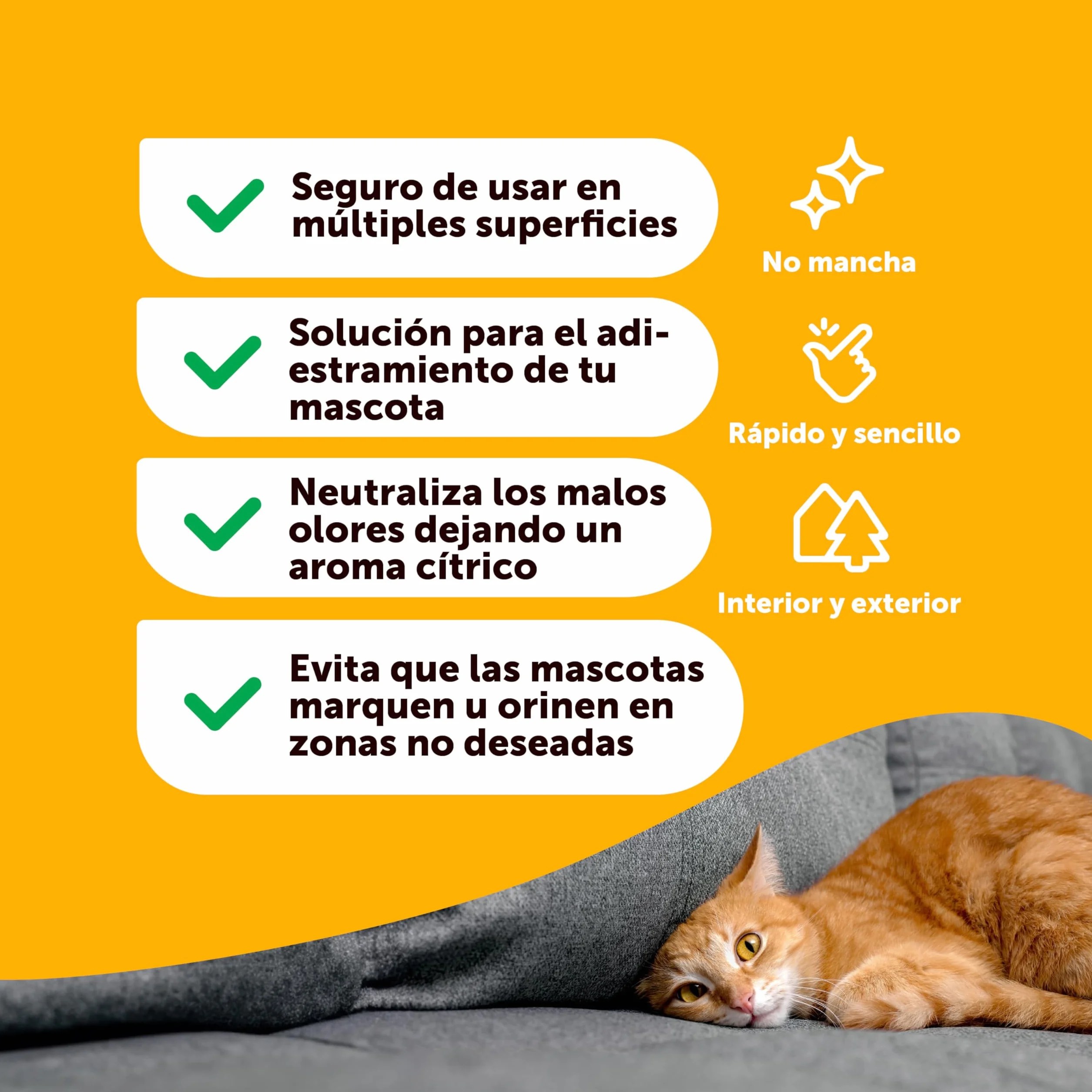 Petsly® Repelente Orina Perros y Gatos -500ml- Triple Acción - Adiestramiento, Evitar Pipi Perros y Gatos, Eliminador de Olores - Uso Interior y Exterior - No Mancha - Aroma Cítrico - Repelente Gatos