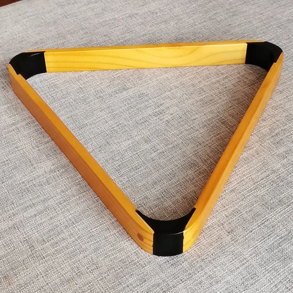 Triángulo de billar de madera sólida