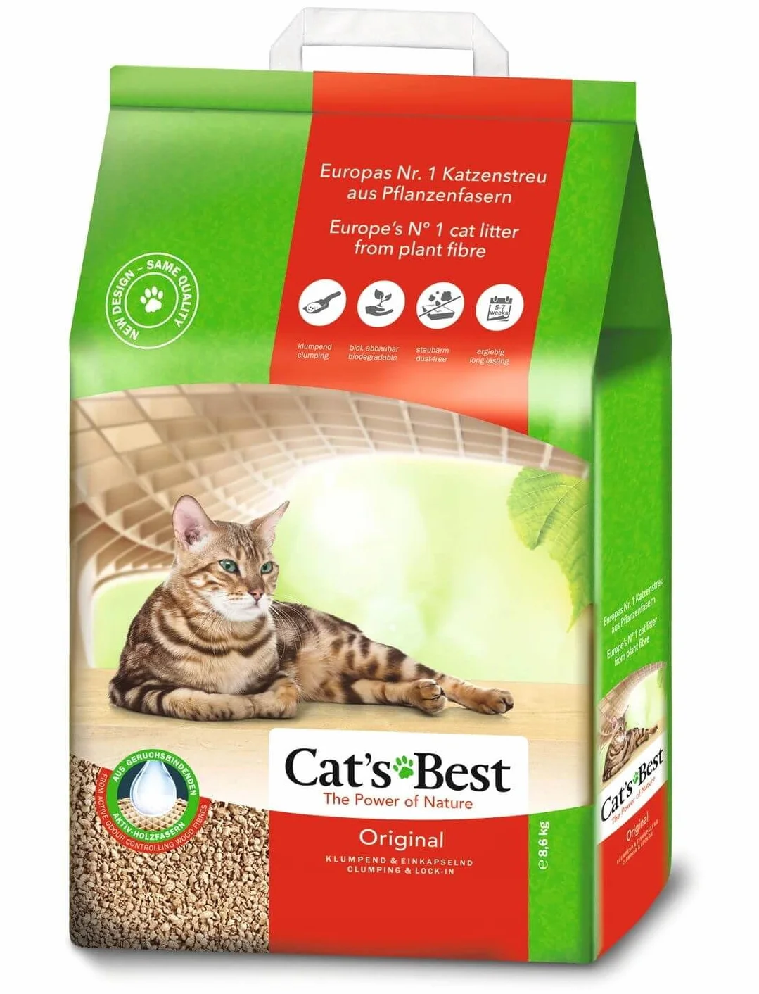Cat's Best 29734 - Arena para gatos, 20 l / 8,6 kg - el embalaje puede diferir