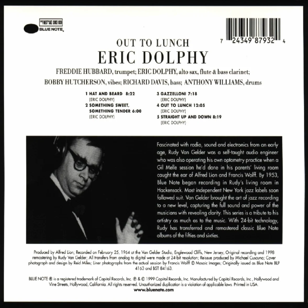 Out to Lunch (Rudy Van Gelder Remaster)