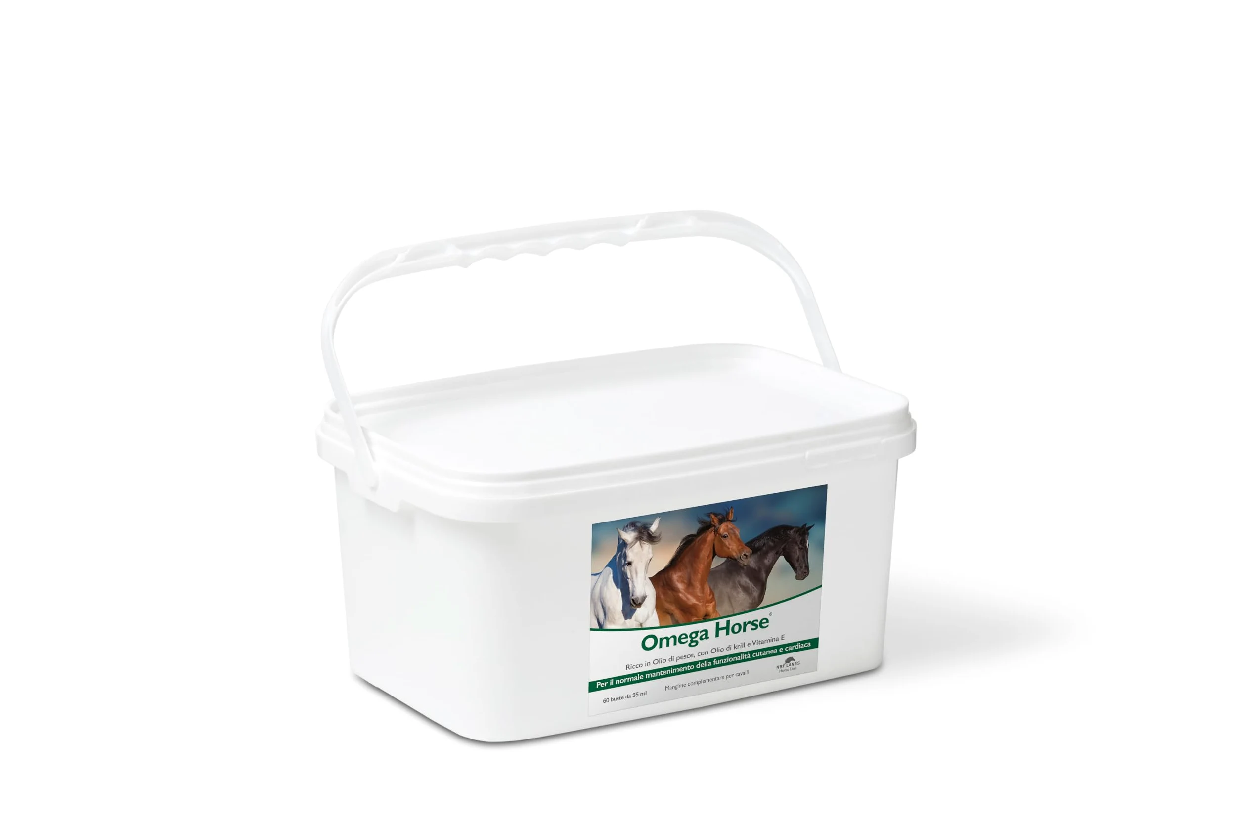 NBF Lanes | Omega Horse - Apoyo para la Salud Cardíaca y Cutánea con Omega-3 y Vitamina E