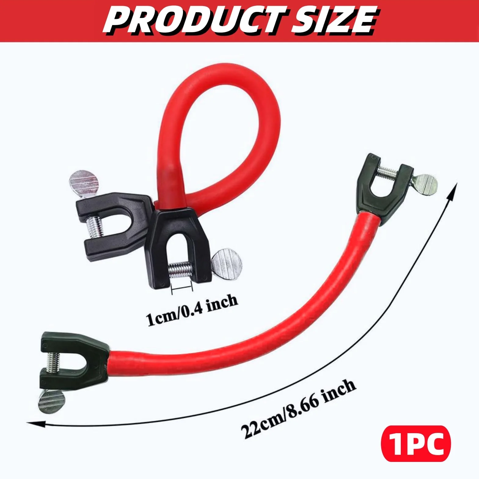 Conector de Puntas de Esquí para Principiante, Ayuda para Entrenamiento de Esquí, Control de Velocidad, Accesorio Rojo, 1 Pieza
